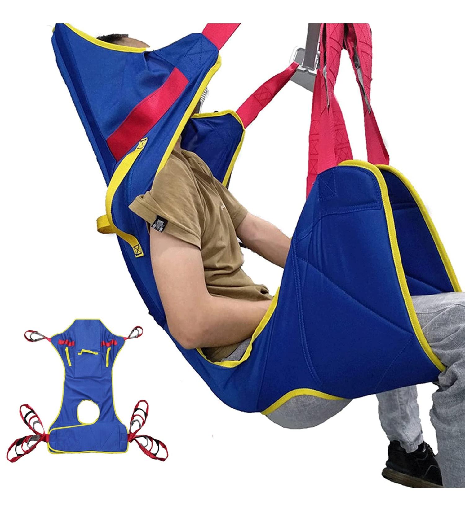 Patient Lifting Slings Patient Hoist Lift Sling Full Body Commode Sling with Head Support Toileting Patient Lift Sling Divided Leg Shower Sling for Patient Lifts - Buy Online on GoSupps.com