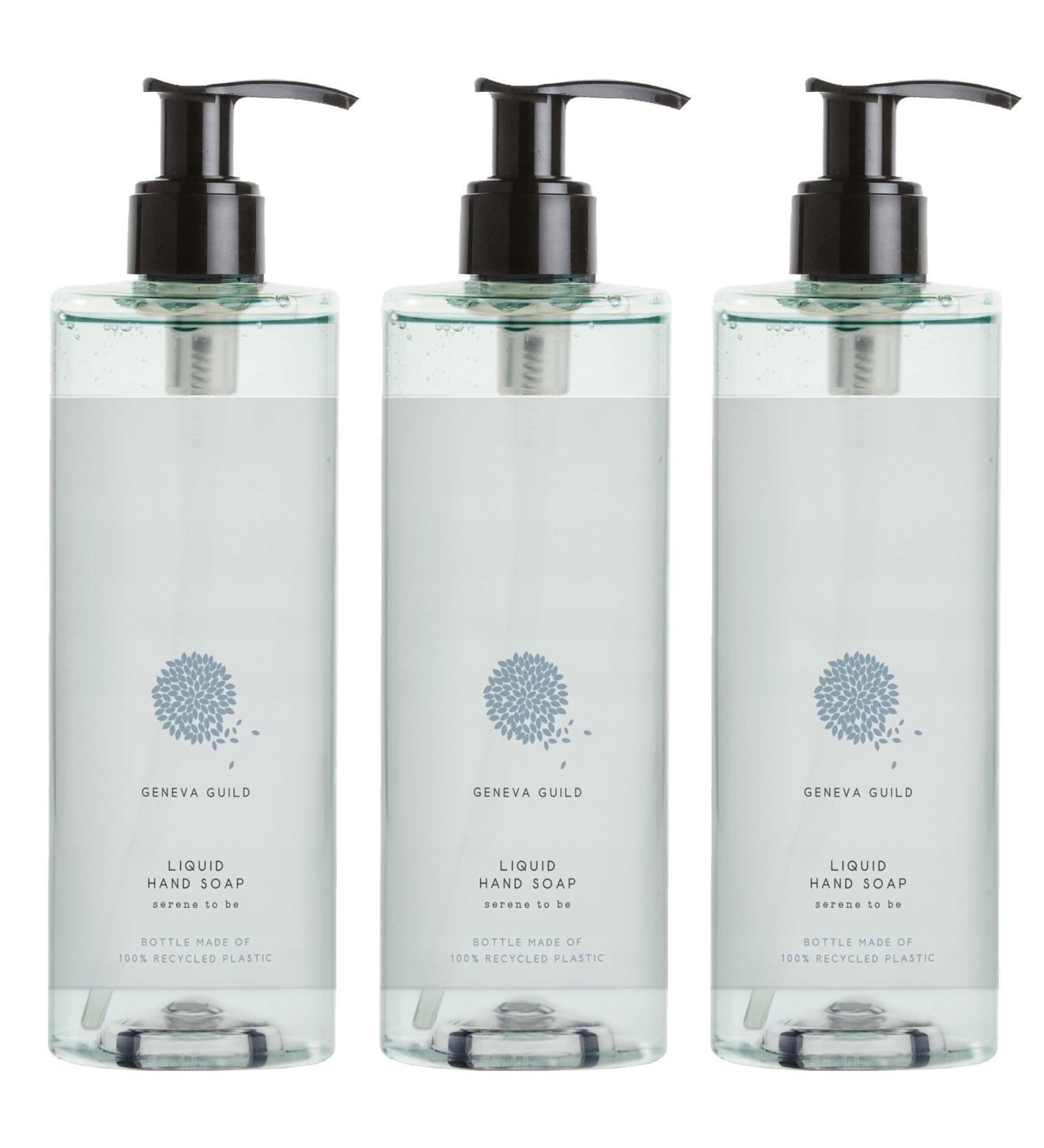 Geneva Guild Liquid Soap - Moisturizing Liquid Soap with Aloe (3x380ml)