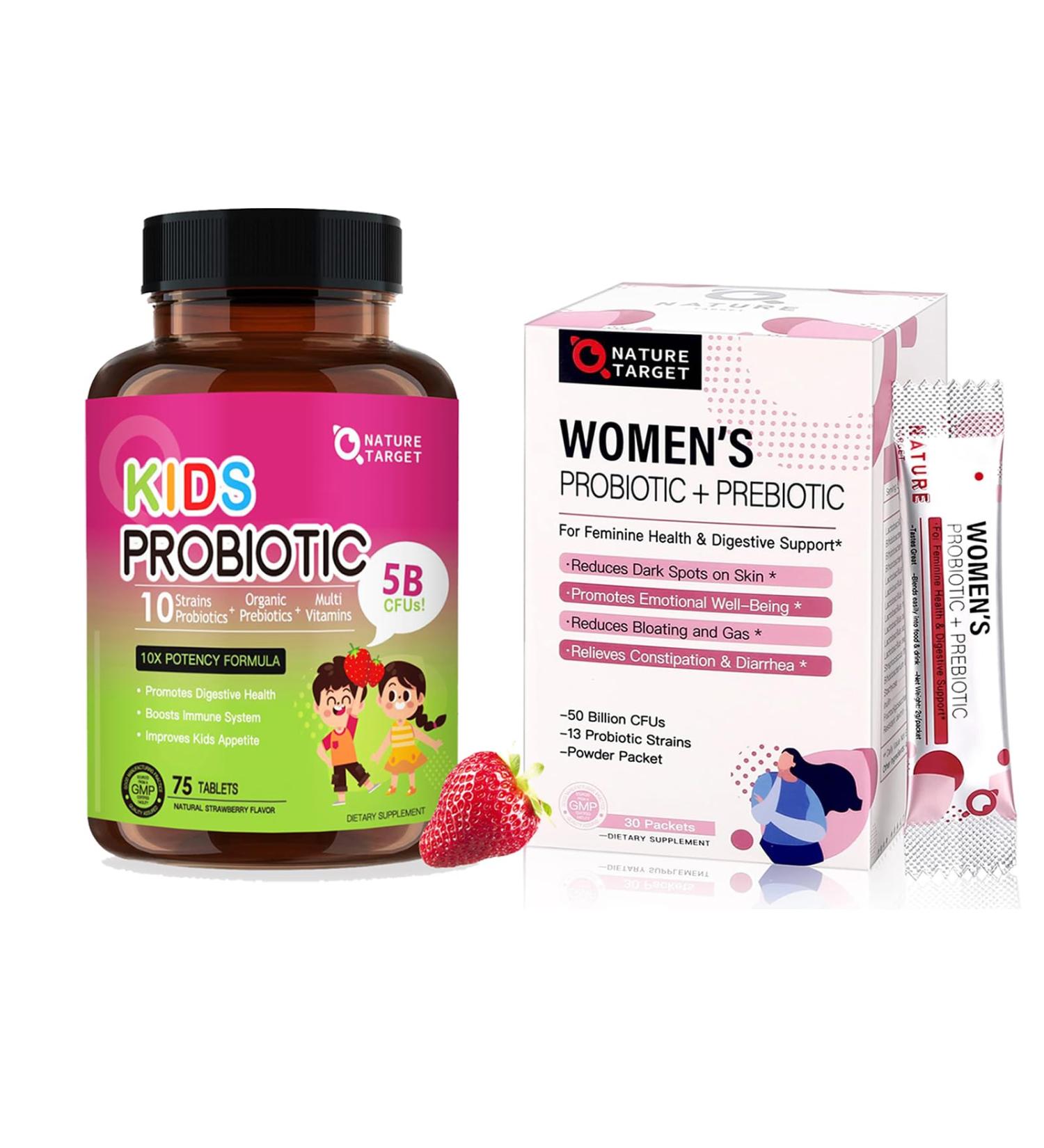 NATURE TARGET Probiotics for Women with Kids Probiotic Chewable - Buy Online on GoSupps.com