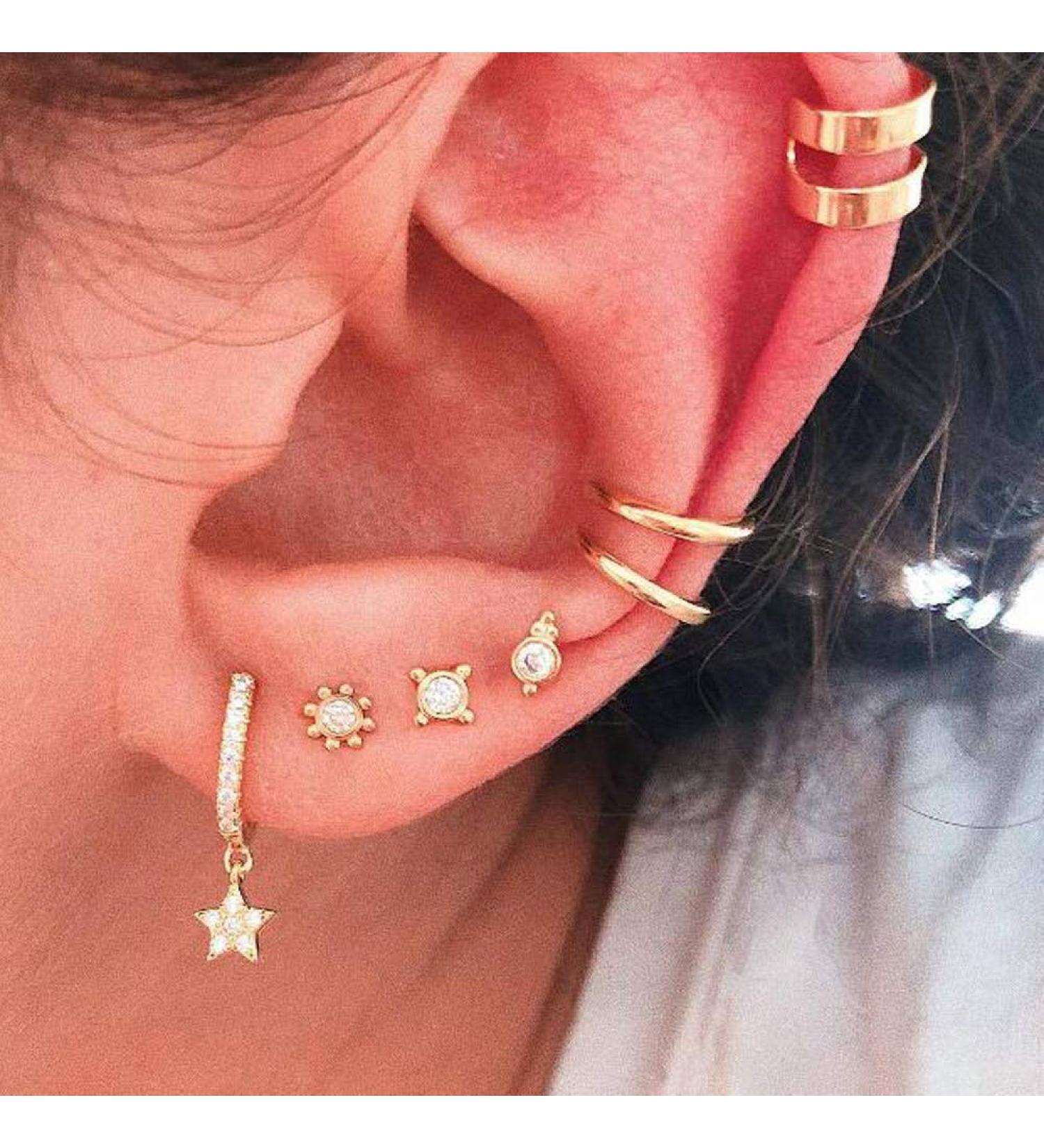 Missgrace Bohemian Rhinestone Earring Set for Women and Girls - Style 3 - Buy Online on GoSupps.com