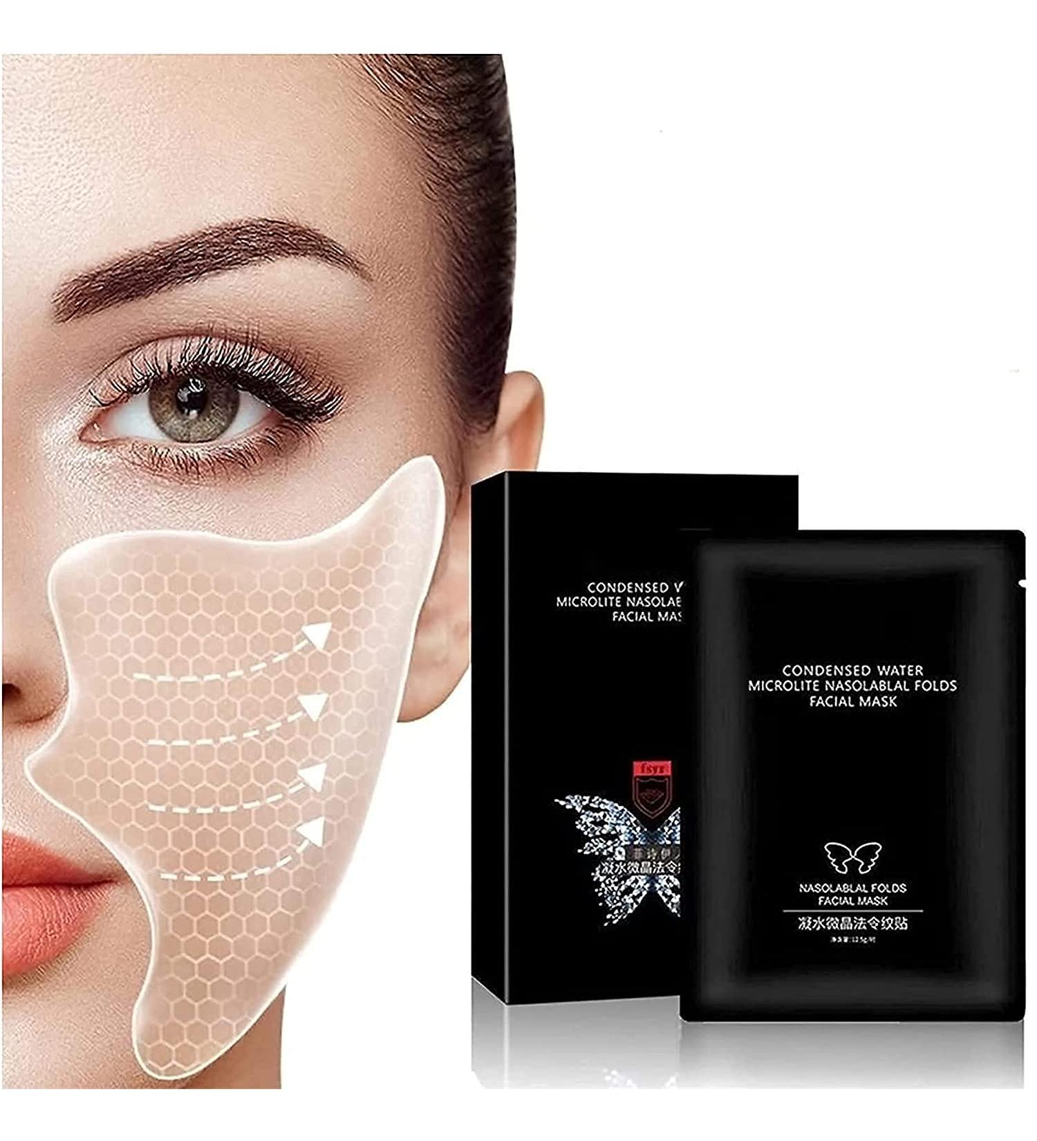 Dayeer Hyaluronic Acid Microcrystalline Lifting Patch - Anti-Aging Face Mask for Wrinkles & Nasolabial Folds (10 Pairs) - Buy Online on GoSupps.com