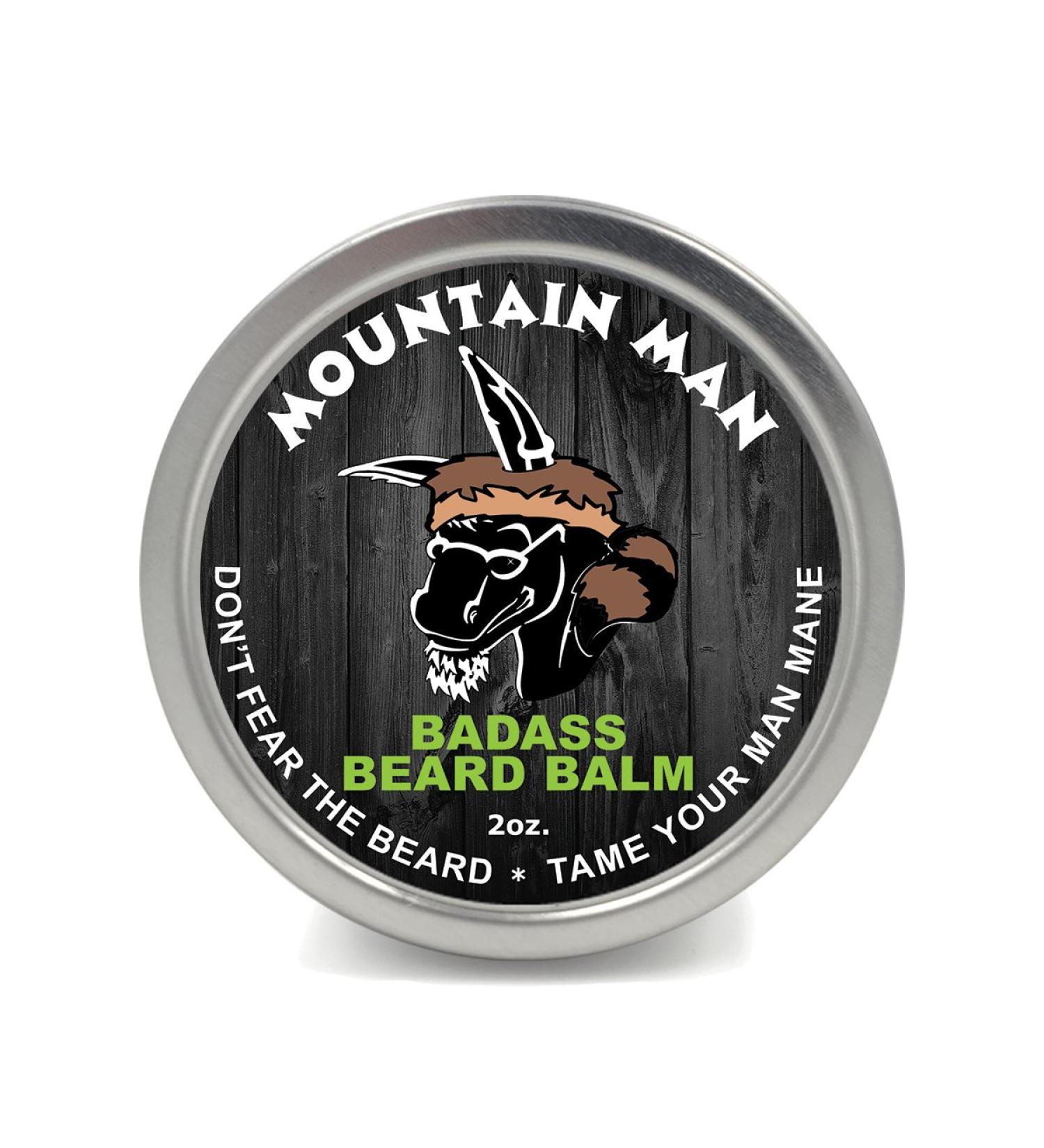 Badass Beard Care Beard Balm BergMan - Nourishing 2 oz Beard Balm for Soft Stylish Facial Hair | International Shipping Available - Buy Online on GoSupps.com