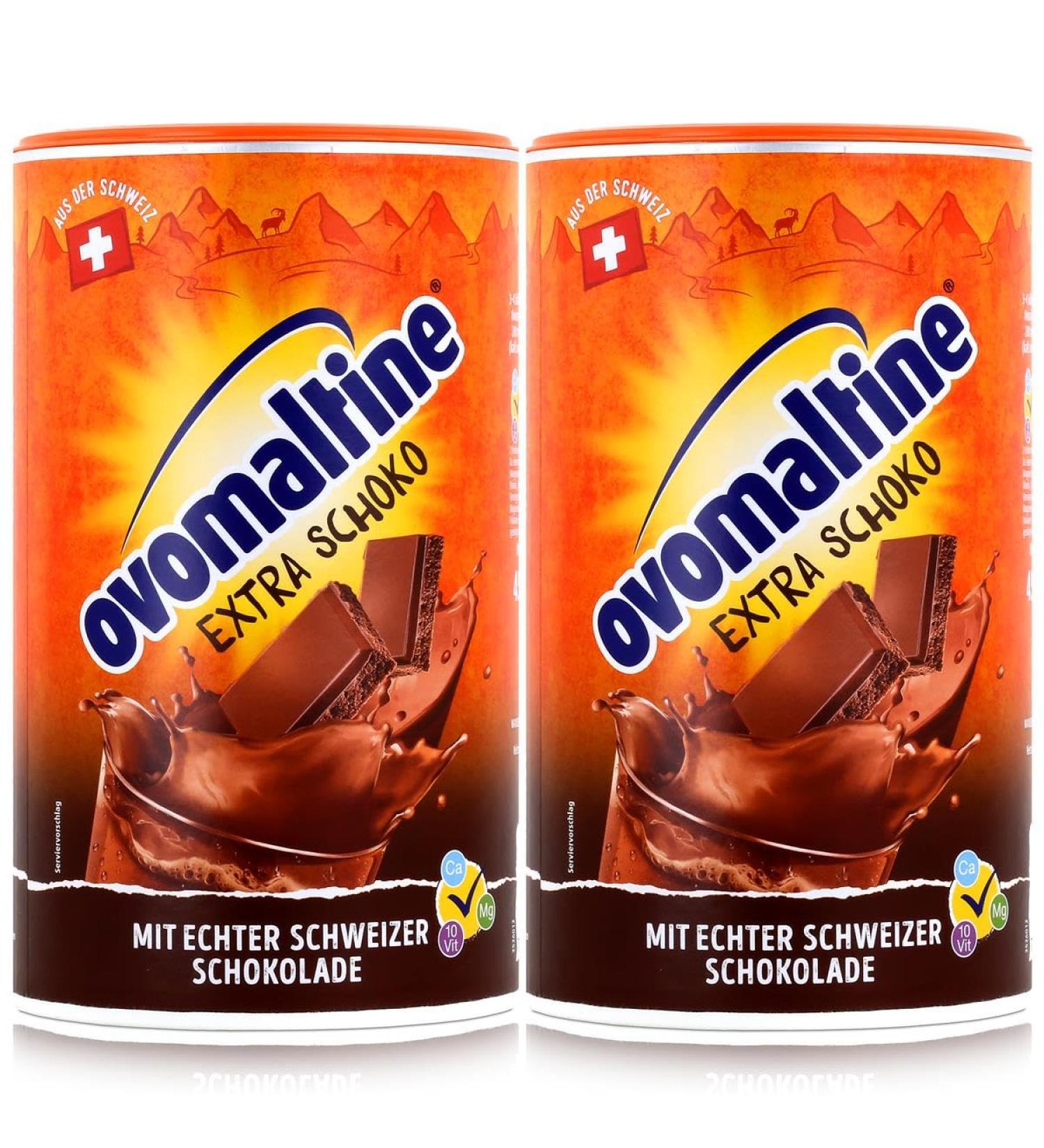 Boisson chocolat e Ovomaltine lot de 2 (2 x 450 g)