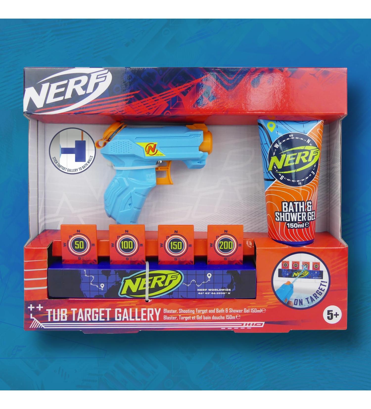 Nerf Tub Target Gallery Children's Gift Set - Nerf Blaster - Bath & Shower Gel 150ml - Bath Target - Buy Online on GoSupps.com