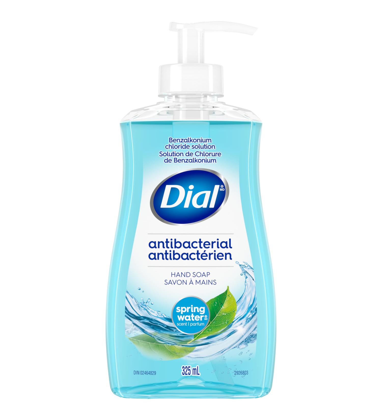 Dial Antibacterial Liquid Hand Soap Spring Water 325ml Spring Water 325 ml (Pack of 1) - Buy Online on GoSupps.com