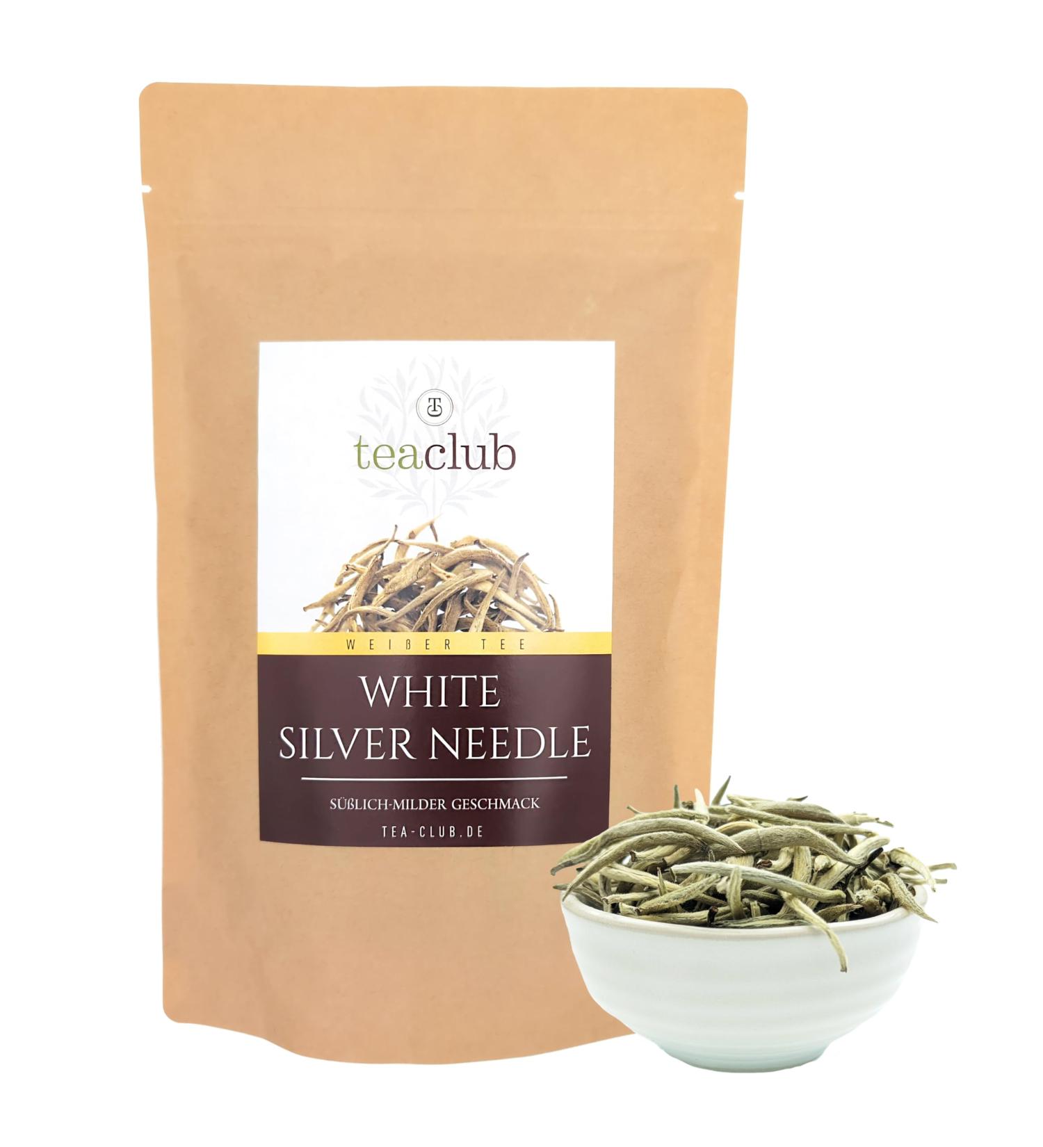 Premium White Silver Needle White Tea - 100g Chinese Loose Leaf Buds | TeaClub International Shipping - Buy Online on GoSupps.com