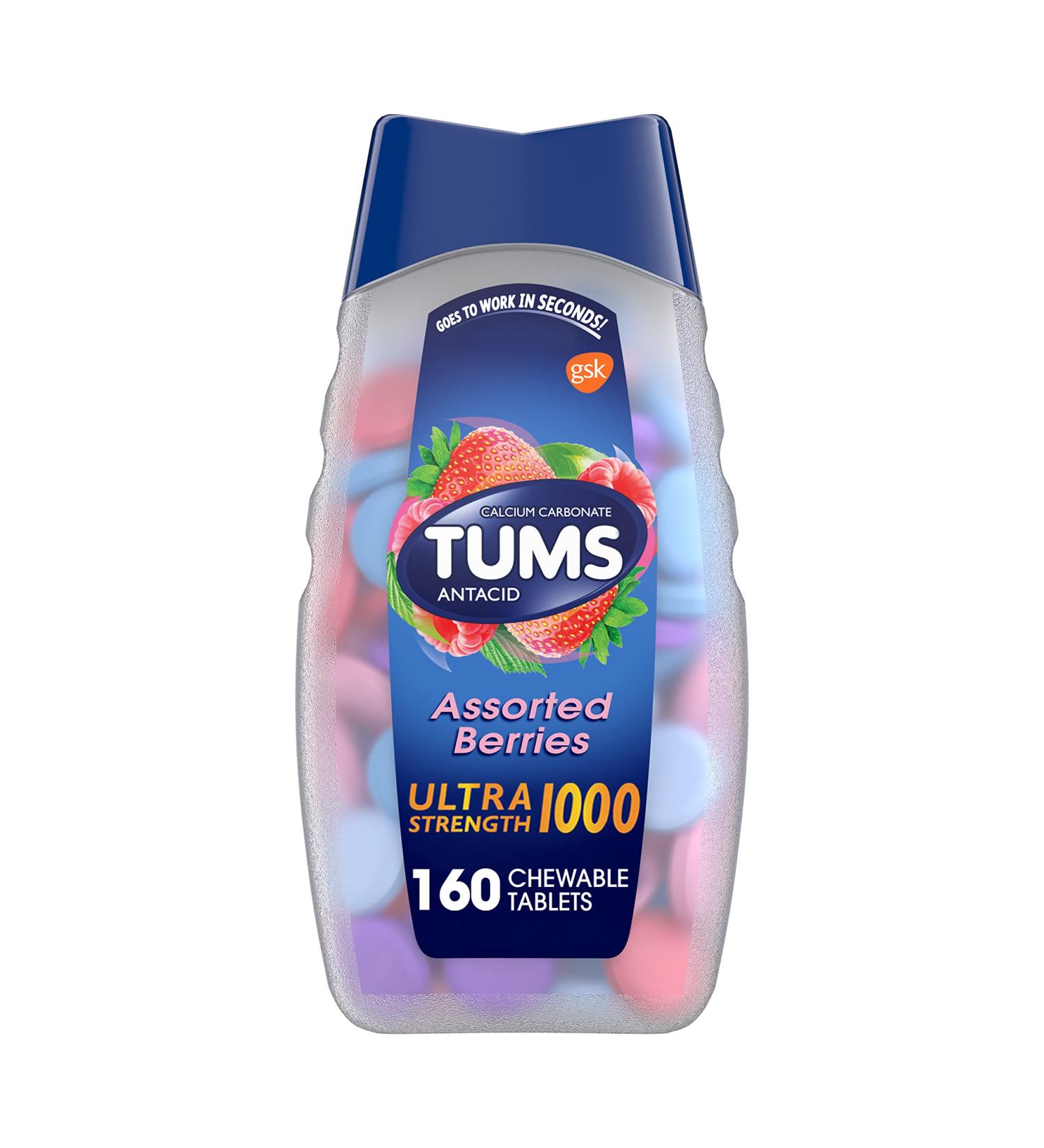 TUMS Tablets Assorted Berries 160 Count (Pack of 1)