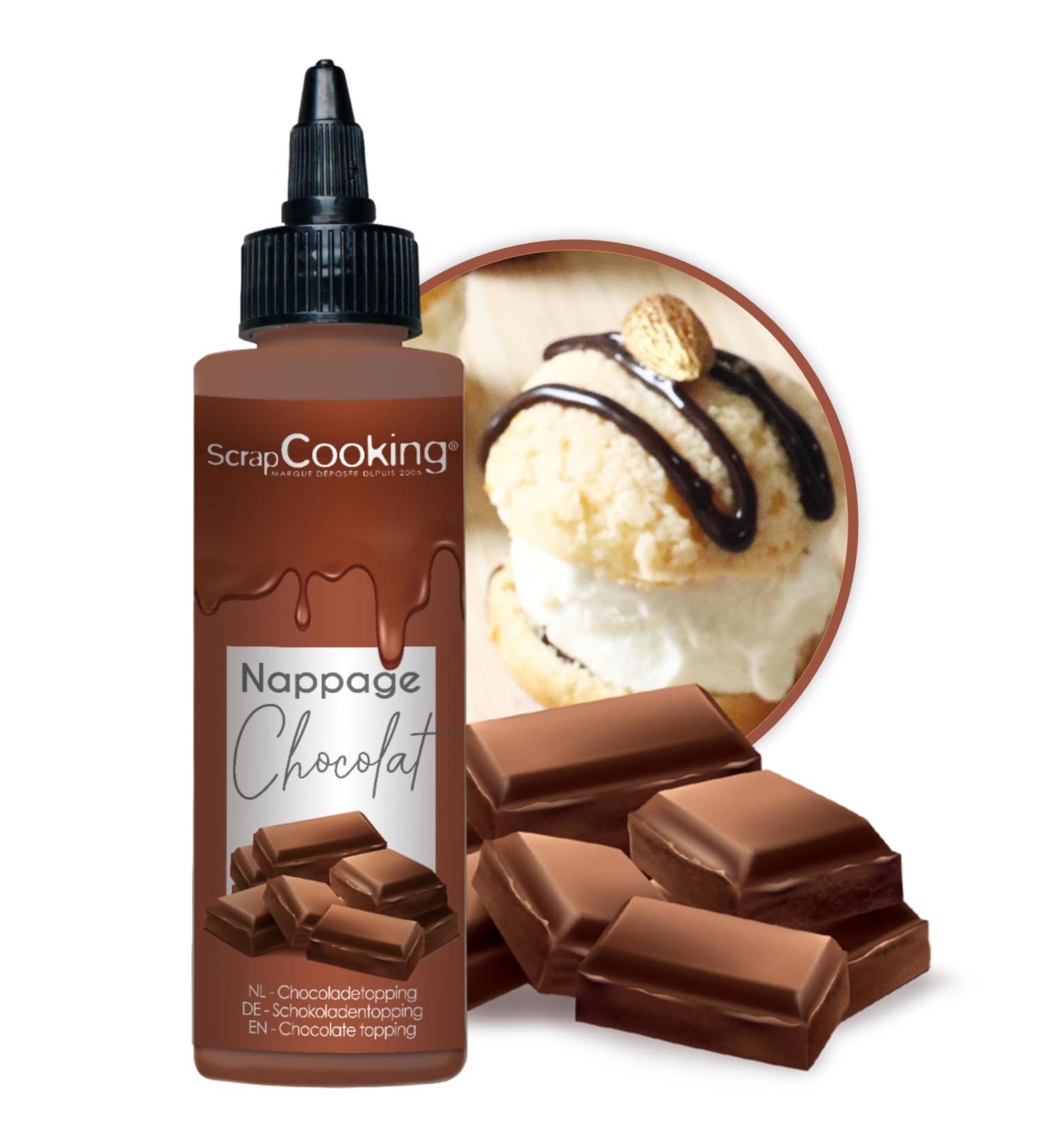 ScrapCooking - Nappage Chocolat 160 g - Flacon Squeezer - Pour Topping & D coration G teaux Glaces Yaourts Cr pes & Gaufres - D co Alimentaire P tisserie - 8563 - Buy Online on GoSupps.com