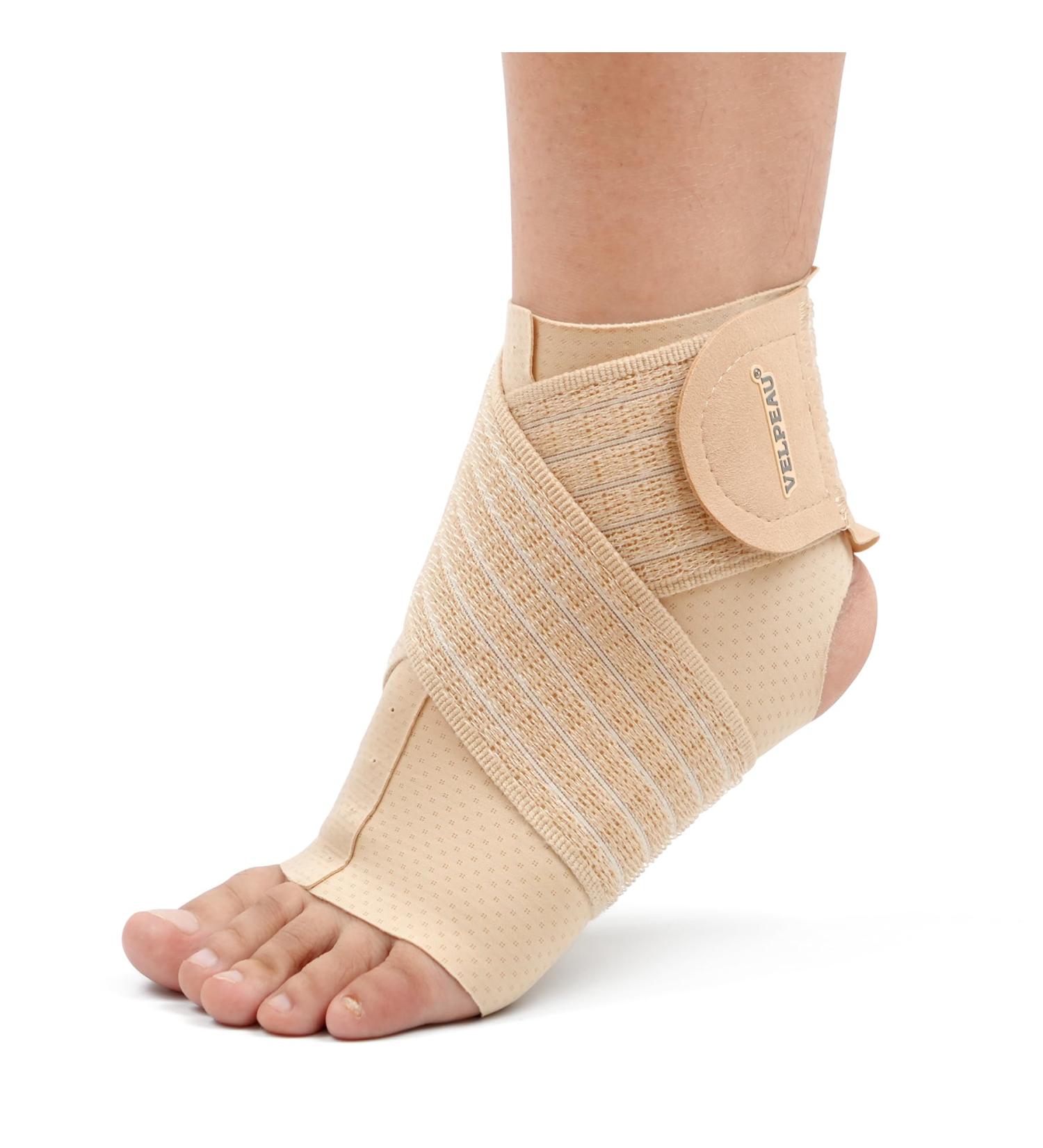 Velpeau Ankle Brace | Breathable Foot Support for Men & Women | XL Size (8.0-9.3 ) | Stabilize Ligaments & Compression for Pain Relief - Buy Online on GoSupps.com