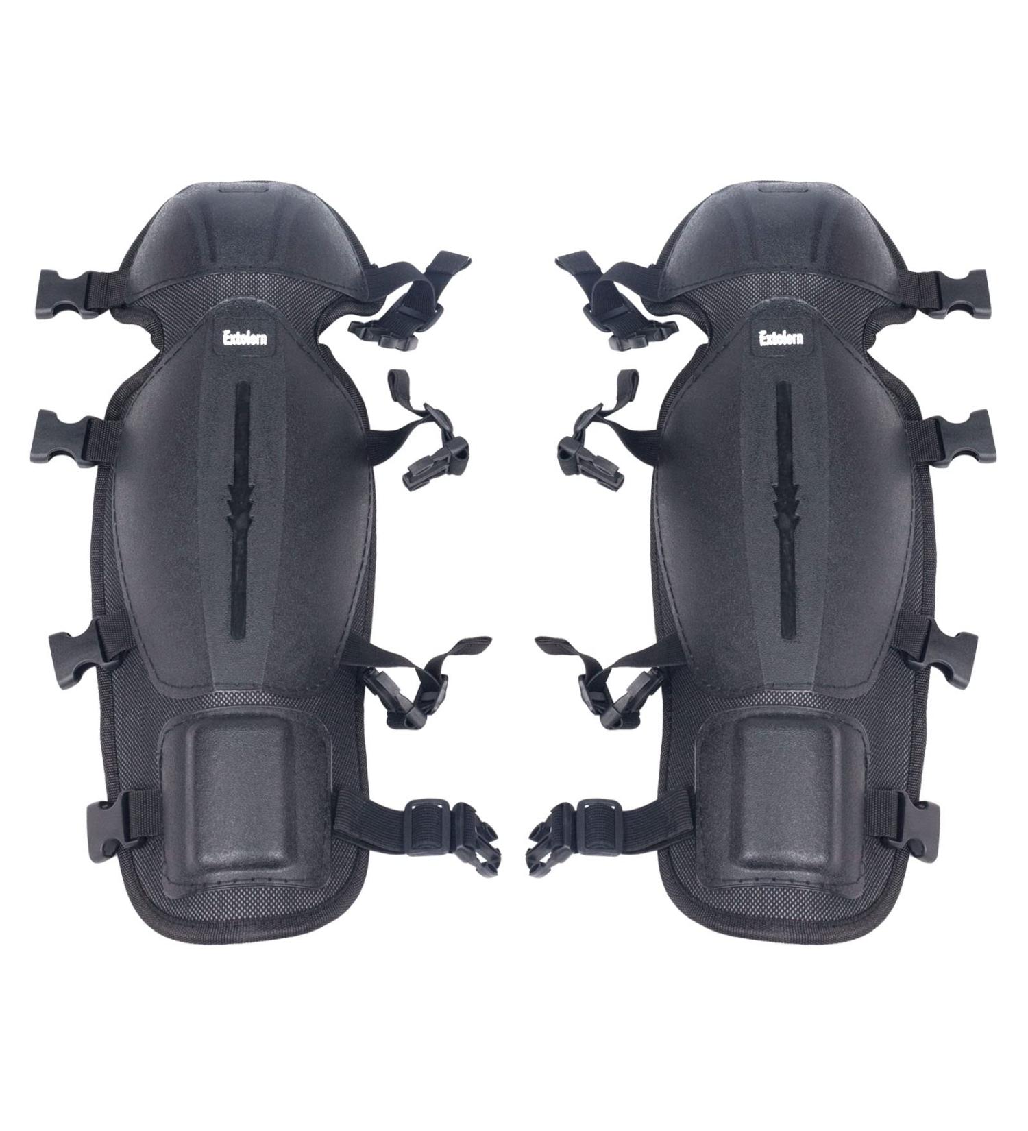 Shin Guard Brush with Comfortable Sponge Pad | Leg & Knee Guard for Cutting Grass - Black - Buy Online on GoSupps.com
