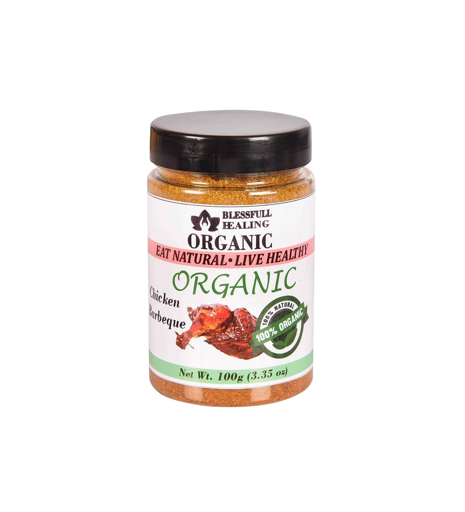 Blessfull Healing Organic Chicken Barbeque 100 Gram Airtight Container (Packing May Vary) 100 Gram 3.35 oz - Buy Online on GoSupps.com