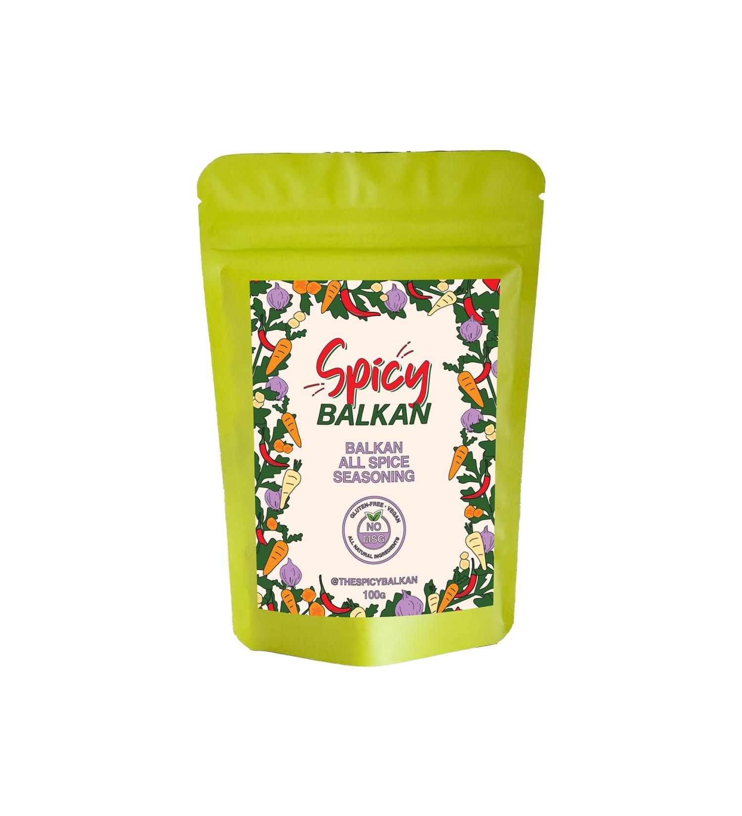 Spicy Balkan Vegetable Seasoning Mix 100g - Zacin - No MSG GMO-Free All Natural Gourmet Soup Seasoning Mix - Buy Online on GoSupps.com