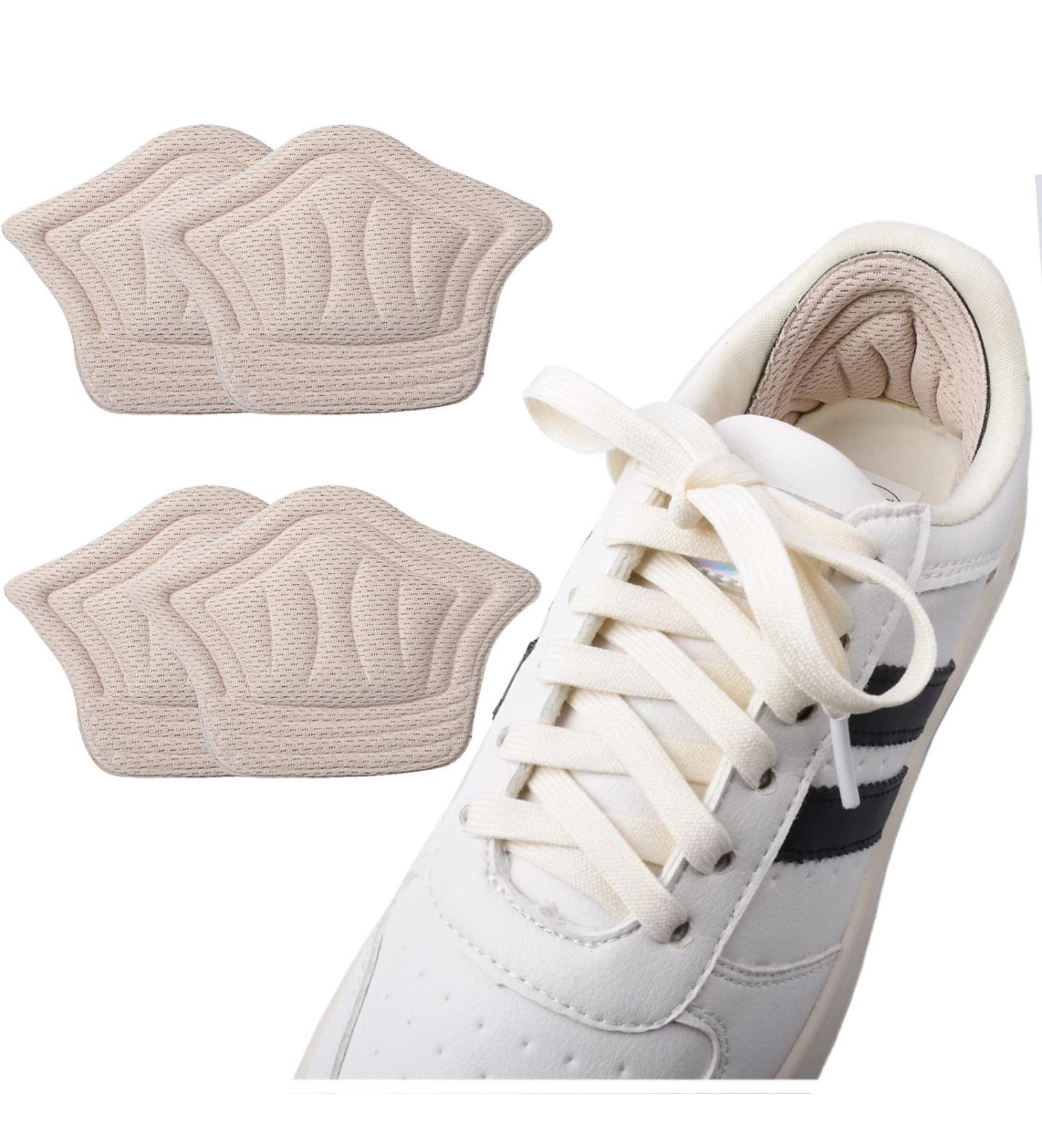 Oluksk Heel Cushions - Self-Adhesive Foot Care Pillows for Oversized Shoes (Khaki 10mm 2 Pairs) | Comfort & Protection - Buy Online on GoSupps.com