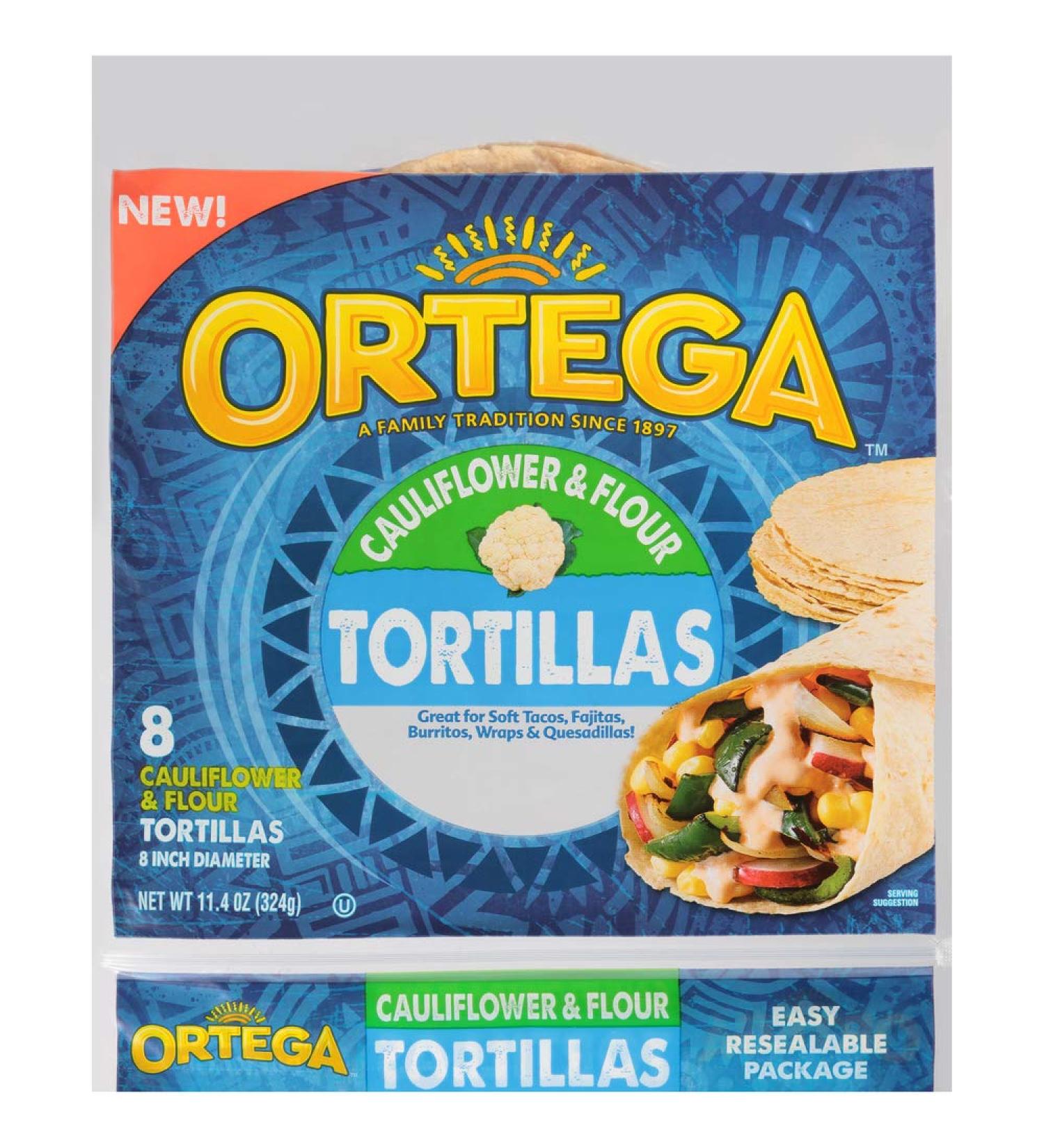Ortega Tortillas  Cauliflower & Flour  11.4 Ounce - Buy Online on GoSupps.com