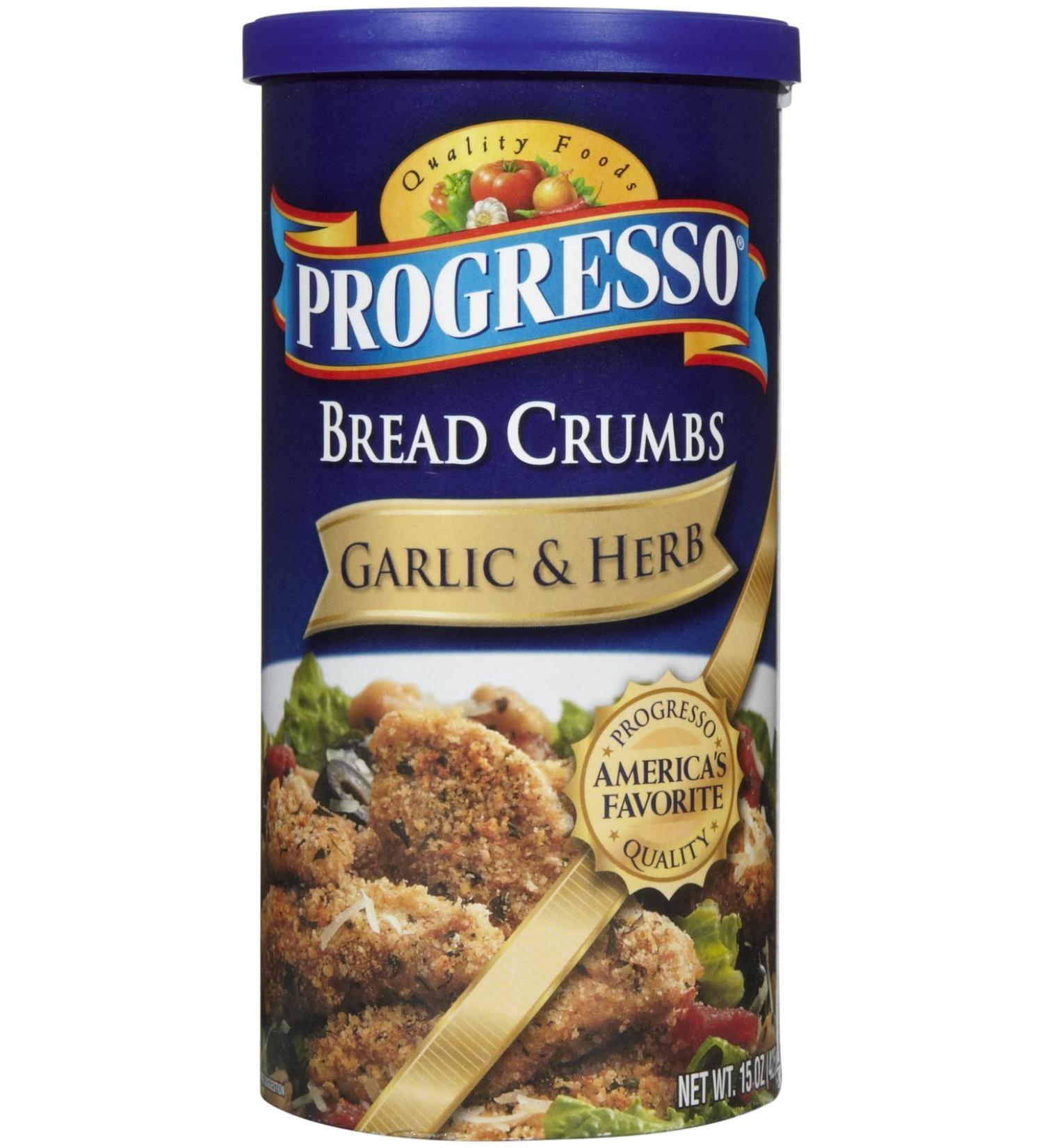 Progresso Bread Crumbs - Garlic & Herb - 15 oz