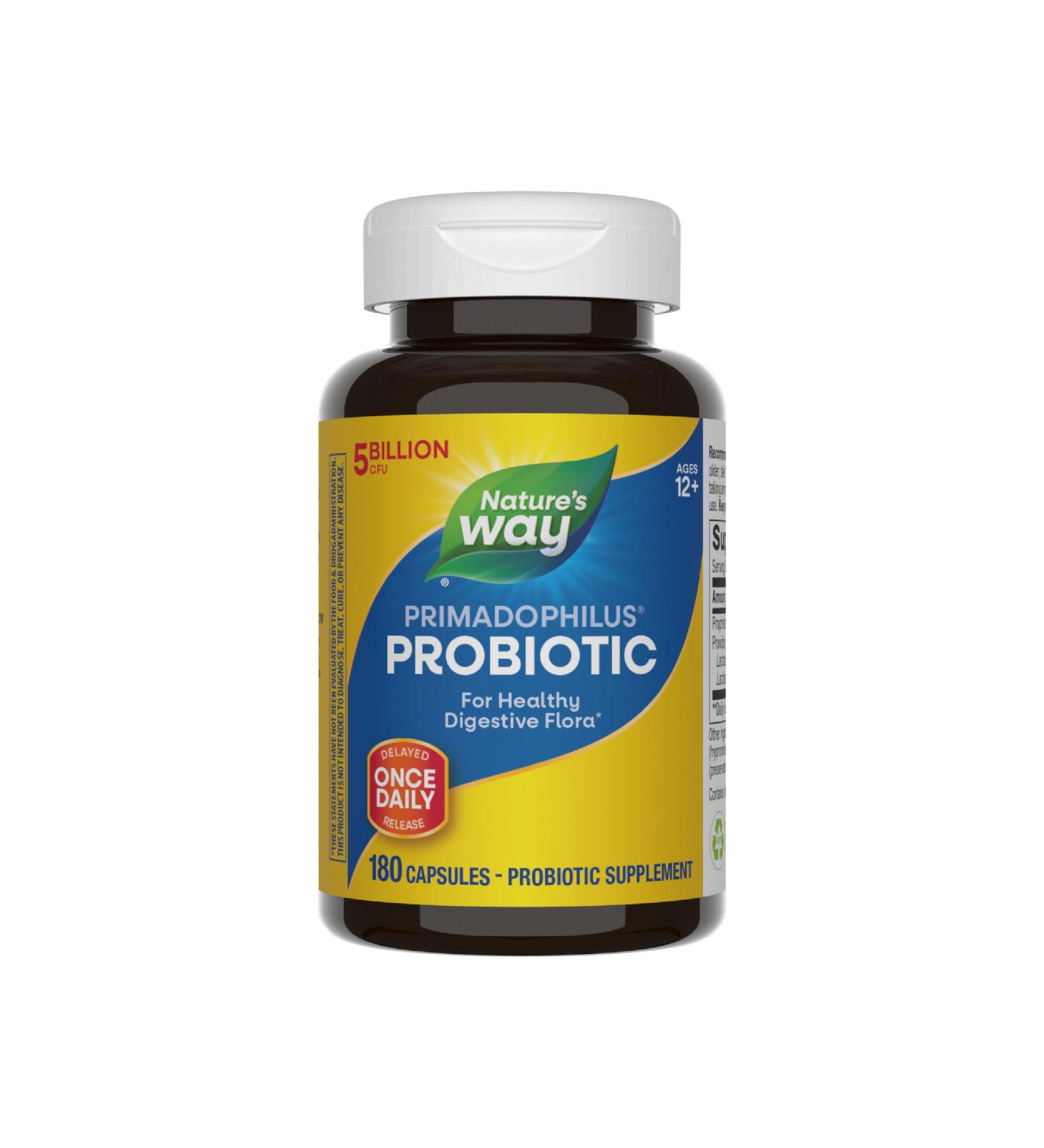 Nature's Way Primadophilus Original 5 Billion 180 Capsules 40 Count (Pack of 1) - Buy Online on GoSupps.com