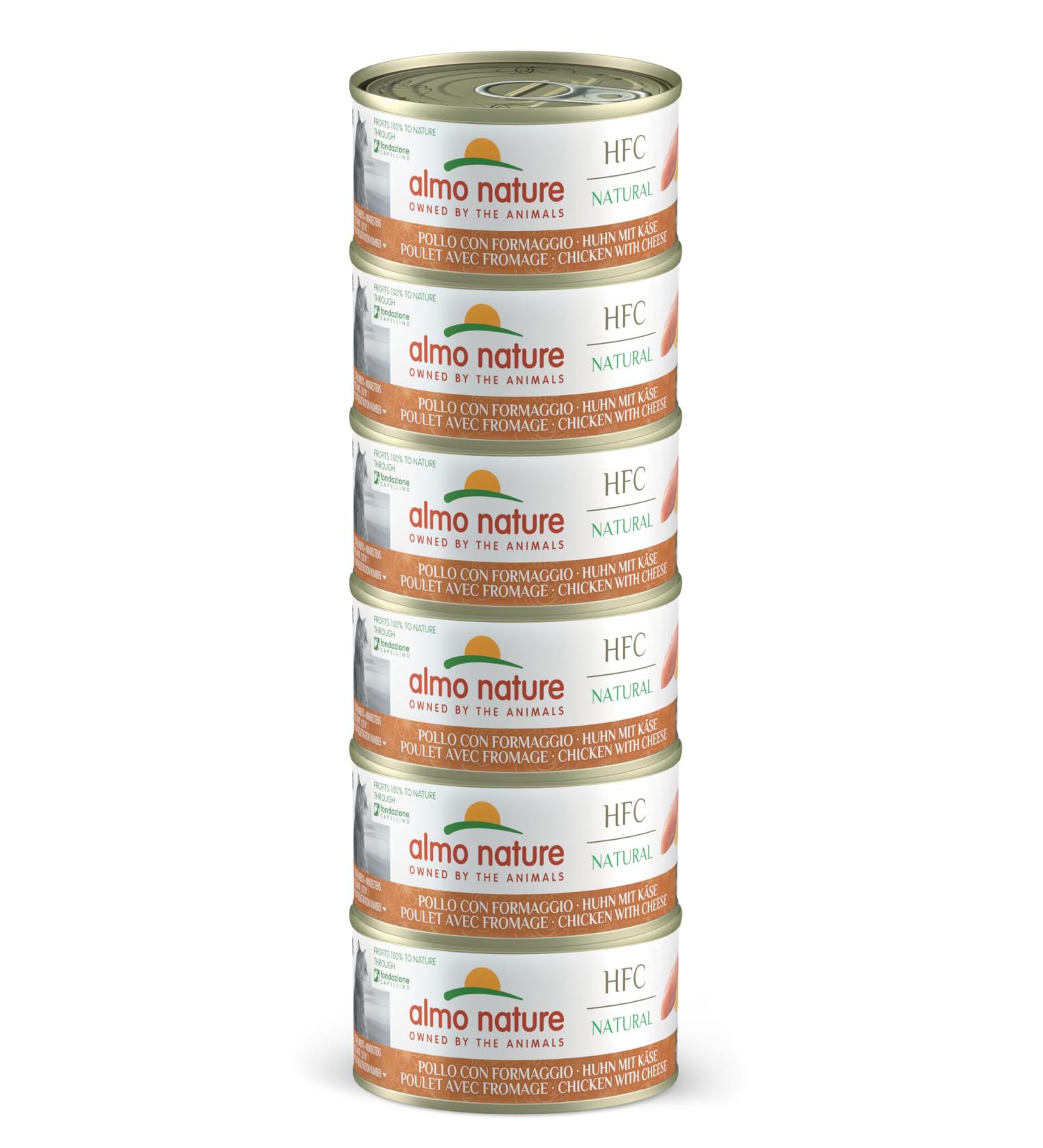 Almo Nature Megapack Wet Cat Food - Chicken with Cheese (6x70g) | Premium Quality in Every Bite - Buy Online on GoSupps.com