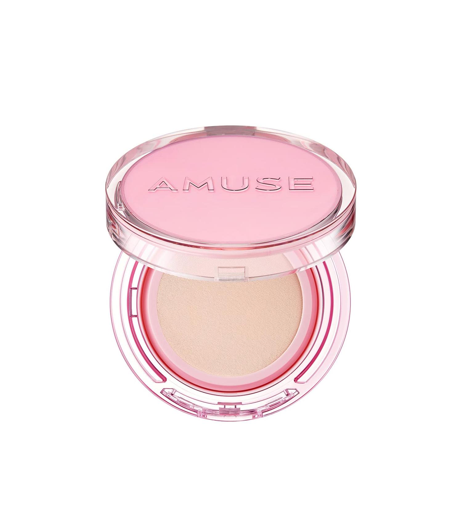 AMUSE DEW POWER VEGAN CUSHION 01 PURE | Vegan Skin Cover Foundation for Dry and Sensitive Skin | Clean Beauty Cushion - Buy Online on GoSupps.com