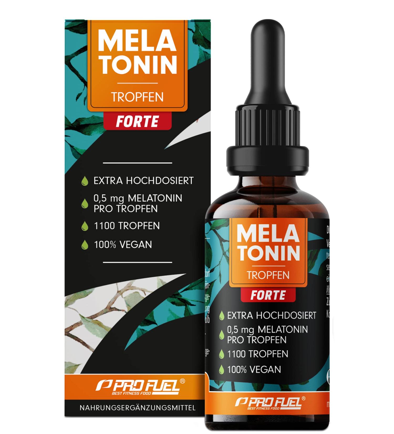 Melatonin Drop Forte (30 ml) - 1100 Drops | 0.5 mg Per Drop | Vegan & Alcohol-Free | Certified Lab Tested | Optimize Sleep & Wellness - Buy Online on GoSupps.com