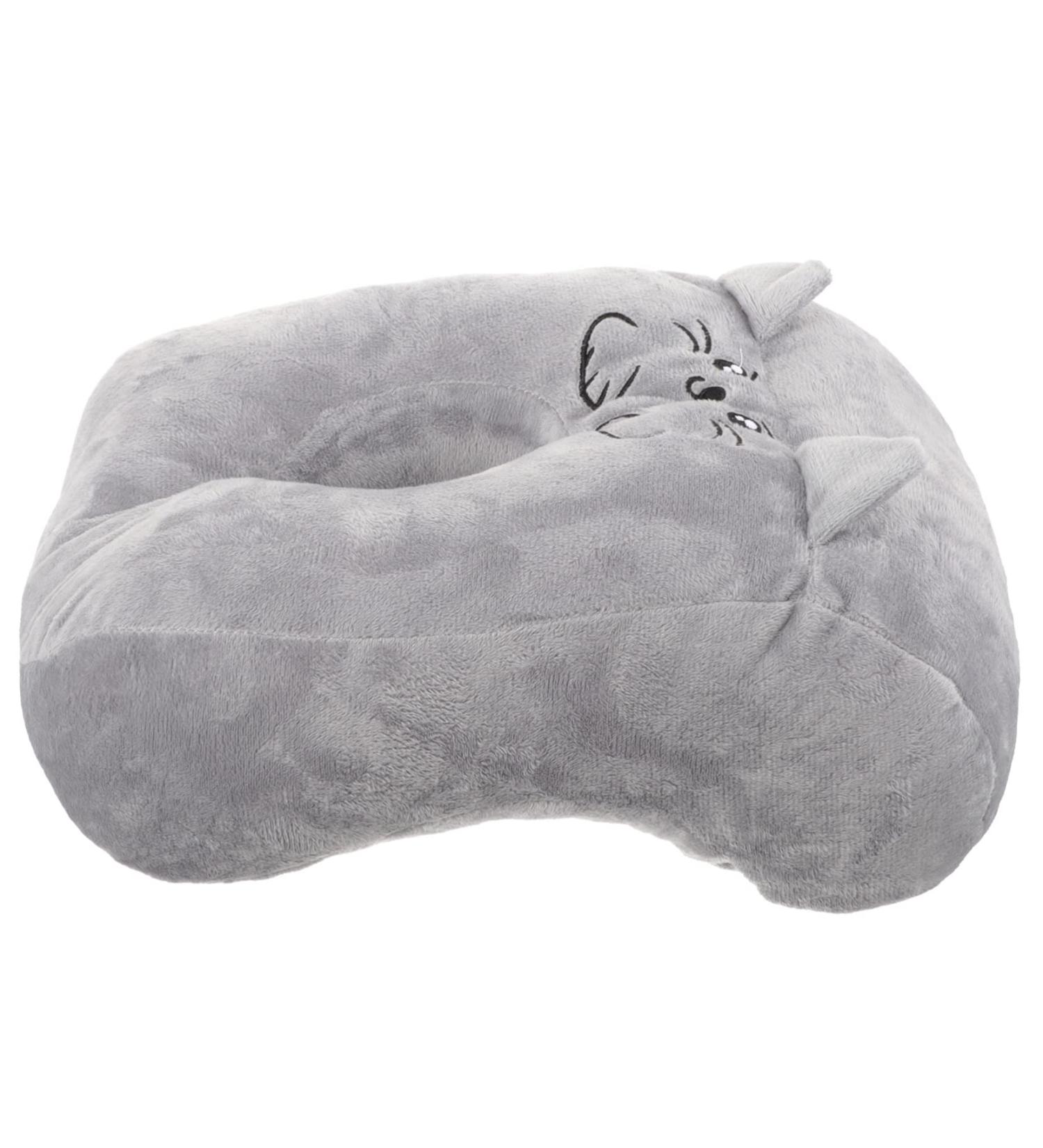 Healeved Neck Nap Pillow - Gray PP Cotton | Comfortable 28x23cm Travel Pillow for Girls - International Shipping Available - Buy Online on GoSupps.com
