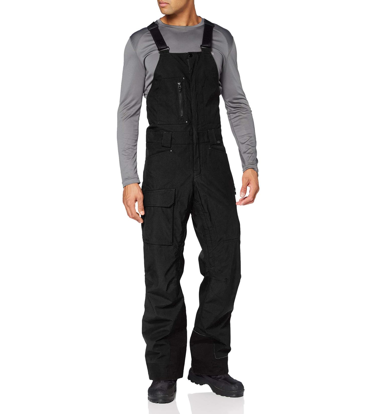 Marmot Men's Discovery Bib Jacket - Sleek Black - Perfect for Outdoor Adventures | International Shipping Available - Buy Online on GoSupps.com