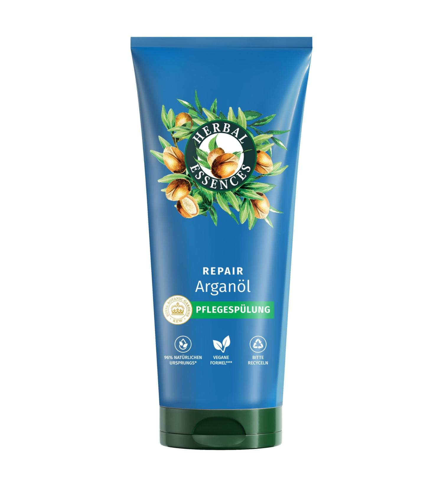 Herbal Essences Repair Nourishing Shampoo with Argan Oil 250ml | Vegan Natural Ingredients for Smooth Shiny Hair - International Shipping Available - Buy Online on GoSupps.com