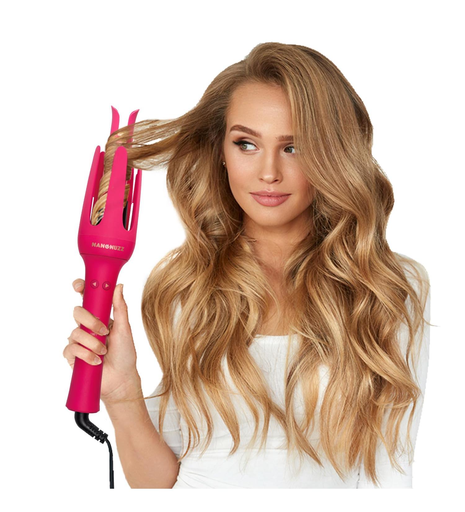 Automatic Hair Curler - Auto Curling Iron with 3 Adjustable Temperatures Timers & Ceramic Coating - Ideal for Effortless Curls & Waves - Buy Online on GoSupps.com