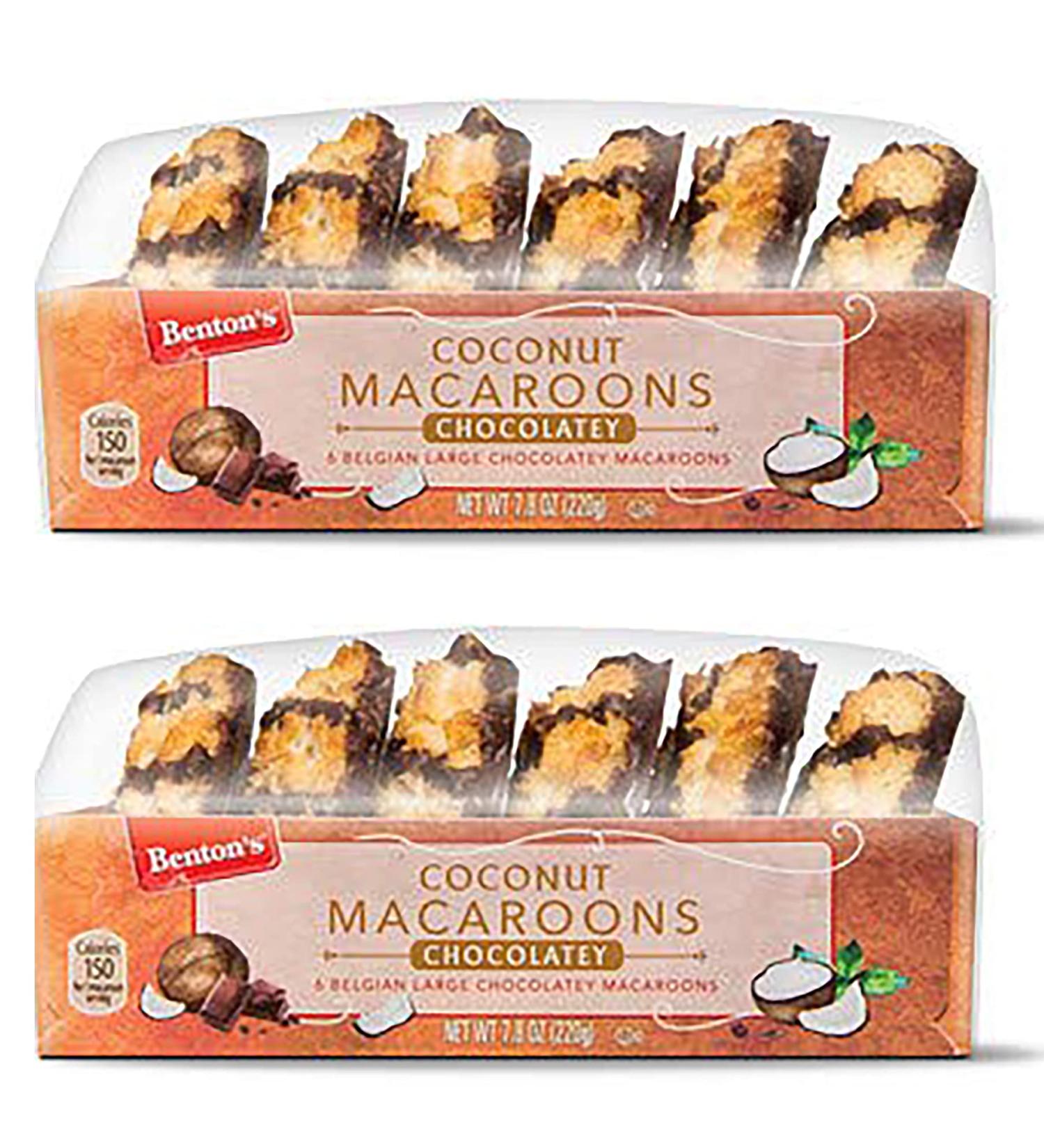 Belgian Coconut Macaroons Jumbo Soft 2.5 - Imported from Belgium (Chocolate) - 6 Macaroons - Buy Online on GoSupps.com