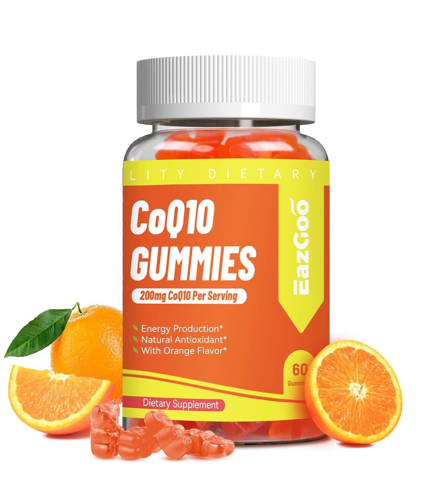 CoQ10 Gummies 200mg - Vegan Energy Supplement Non-GMO & Gluten Free (60 Count) - Boost Energy Naturally - Buy Online on GoSupps.com