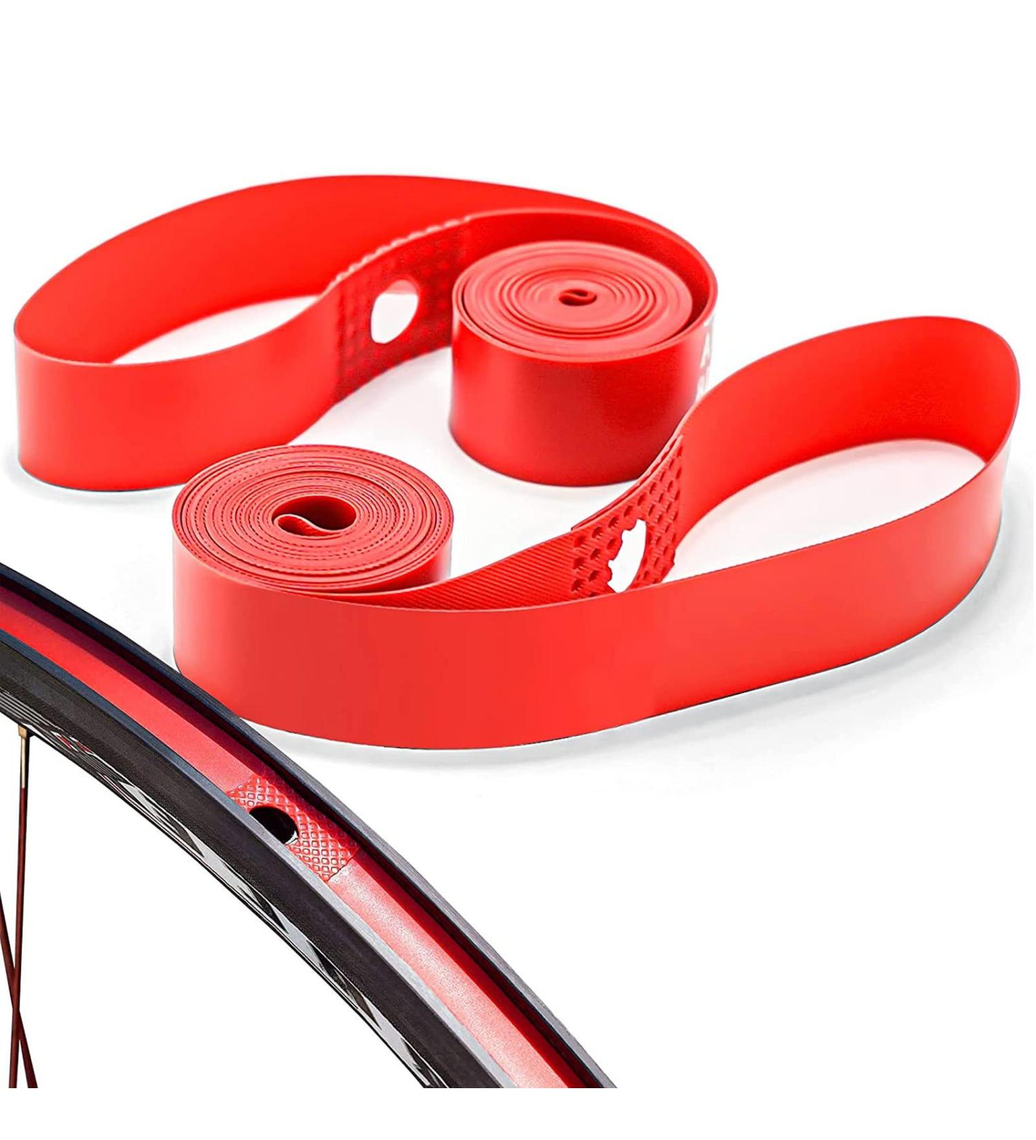 Tubeless Rim Tape Pack - Puncture Resistant PVC Strips for Bike Rims (Red) - 26x18 - Set of 2 - Buy Online on GoSupps.com