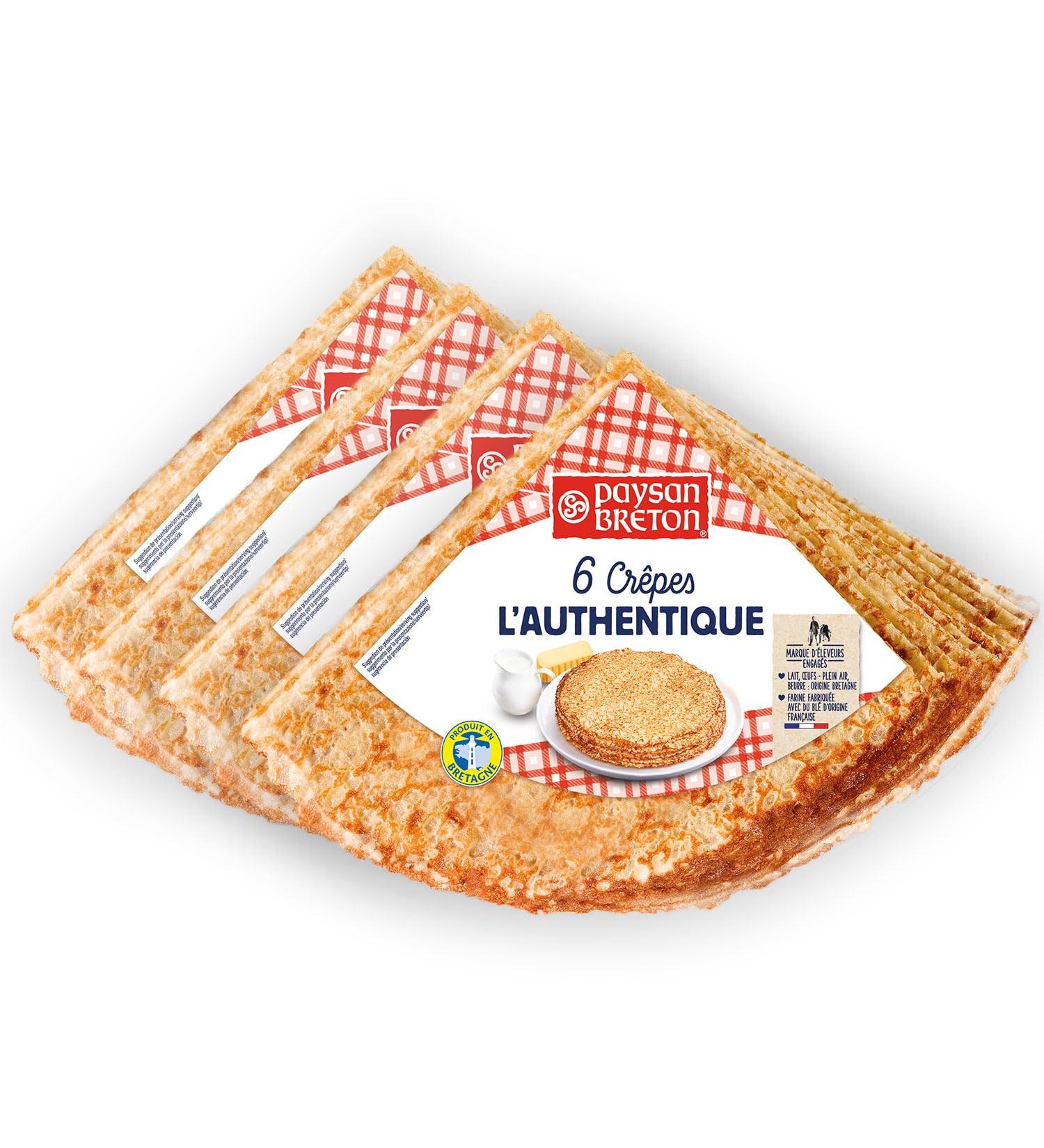  Paysan Breton PAYSAN BRETON Pack of 4 BAGS of Plain Breton Crepes (Authentic Crepes) *6-24 Crepes. - Buy Online on GoSupps.com