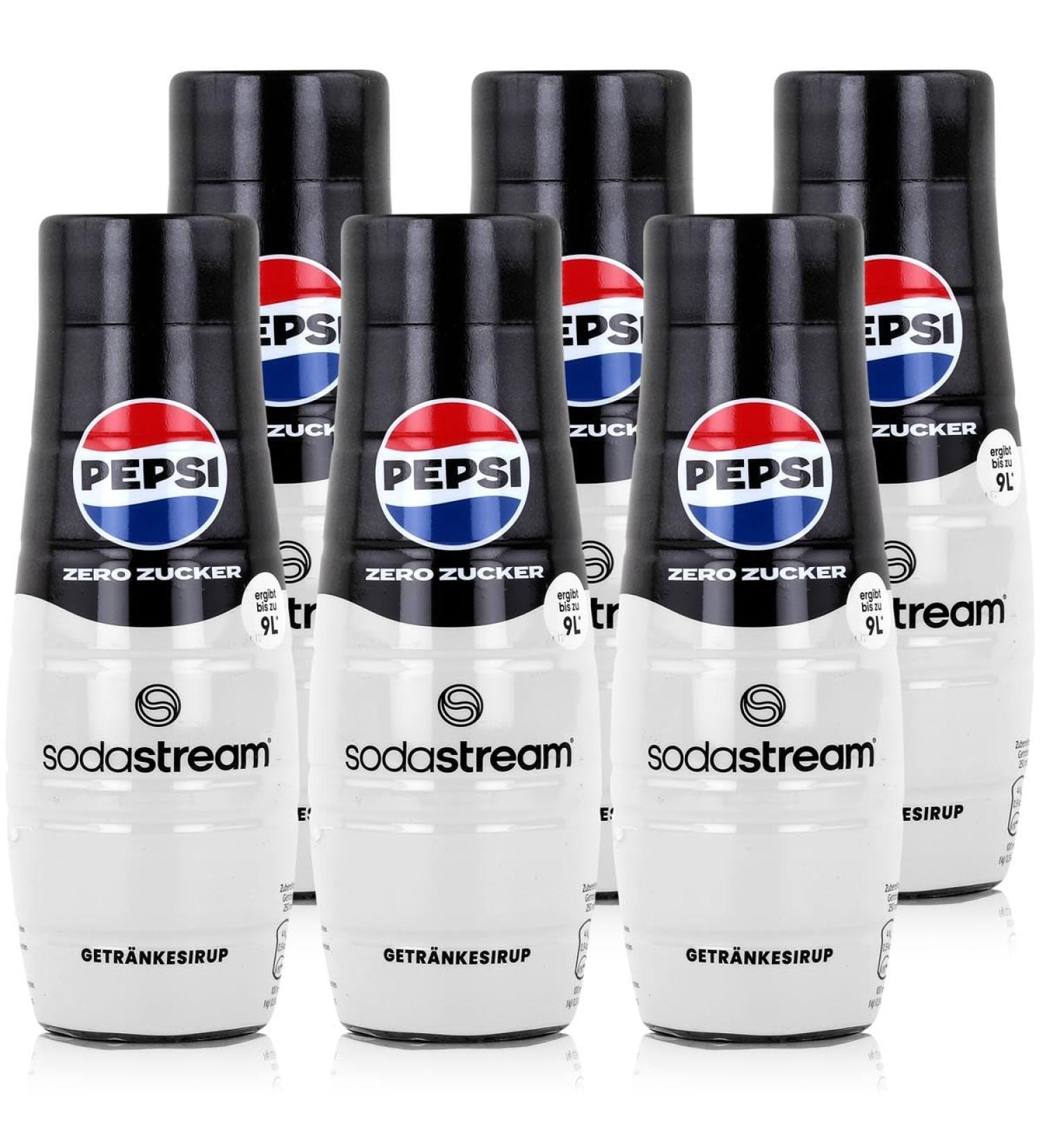  sodastream SodaStream - Pepsi Max Syrup - 6x 440ml - Buy Online on GoSupps.com