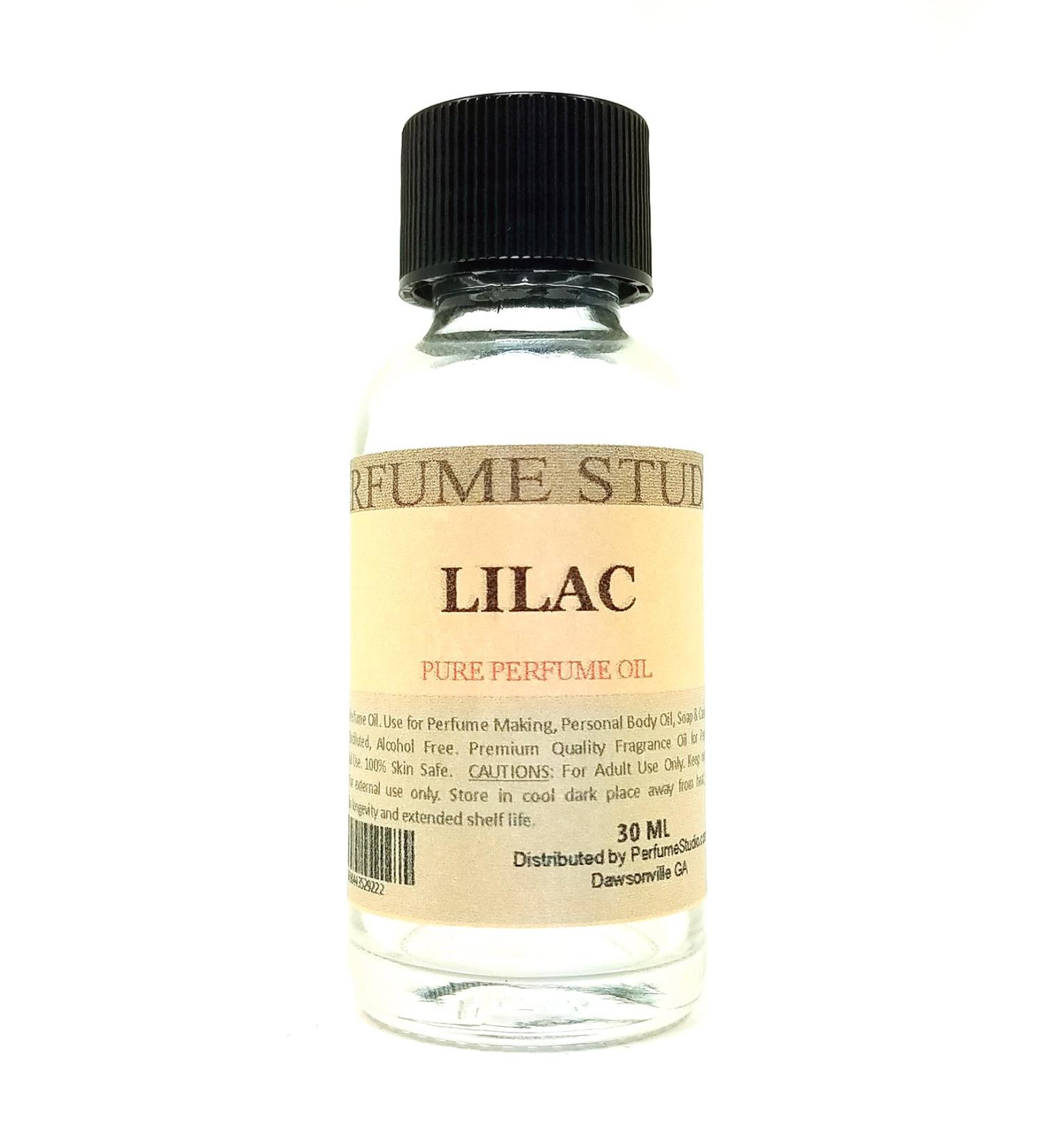 Lilac Perfume Oil for Perfume Making Personal Body Oil Soap Candle Making & Incense Splash-On Clear Glass Bottle. Premium Quality Undiluted & Alcohol Free (1oz Lilac Fragrance Oil)