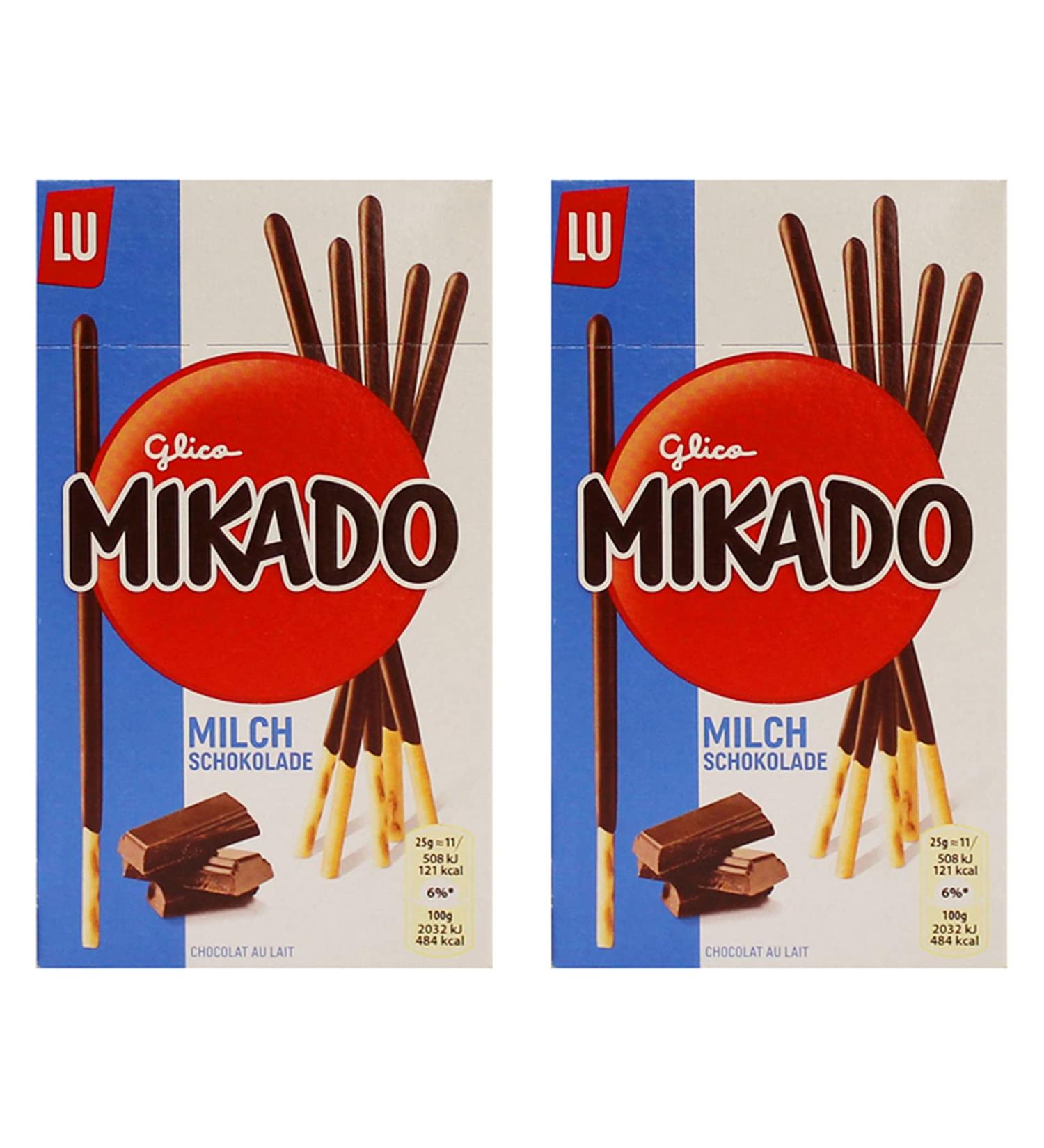  Mondelez International Pack of 2 Mikado milk chocolate bags - 2 x 75g - Buy Online on GoSupps.com