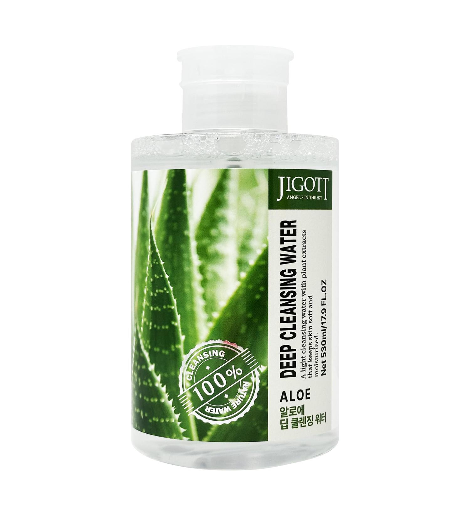 Jigott - Aloe Deep Cleansing Water 17.92FL OZ/530ml - Buy Online on GoSupps.com