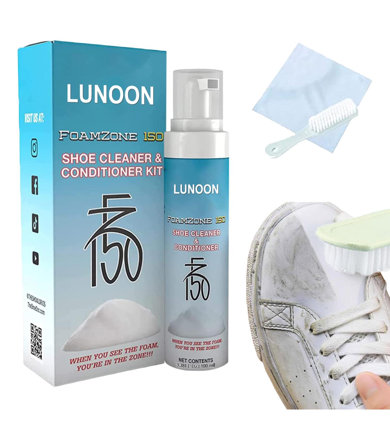 Mashin Fz150 Shoe Cleaner | Foamzone 150 Shoe Cleaner | Foamzone 150 Shoe Cleaner Kit for White Shoes | Remove Stain Dirt and Grime | FoamZone 150 Shoe Cleaner & Conditioner Kit 1pcs - Buy Online on GoSupps.com