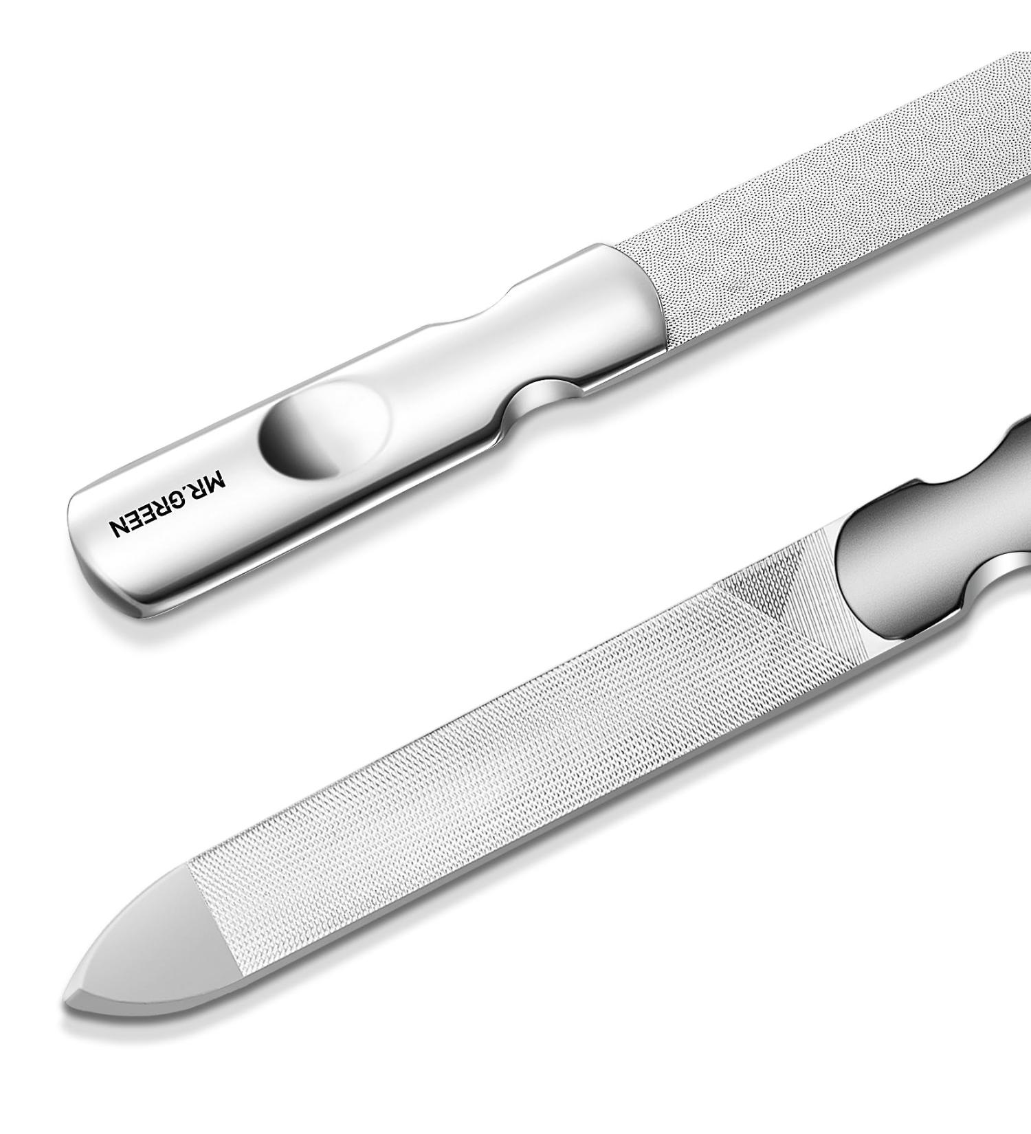 MR.GREEN Double Sided Nail Files - Stainless Steel Manicure & Pedicure Tools for Professional Finger & Toe Nail Care - International Shipping Available - Buy Online on GoSupps.com