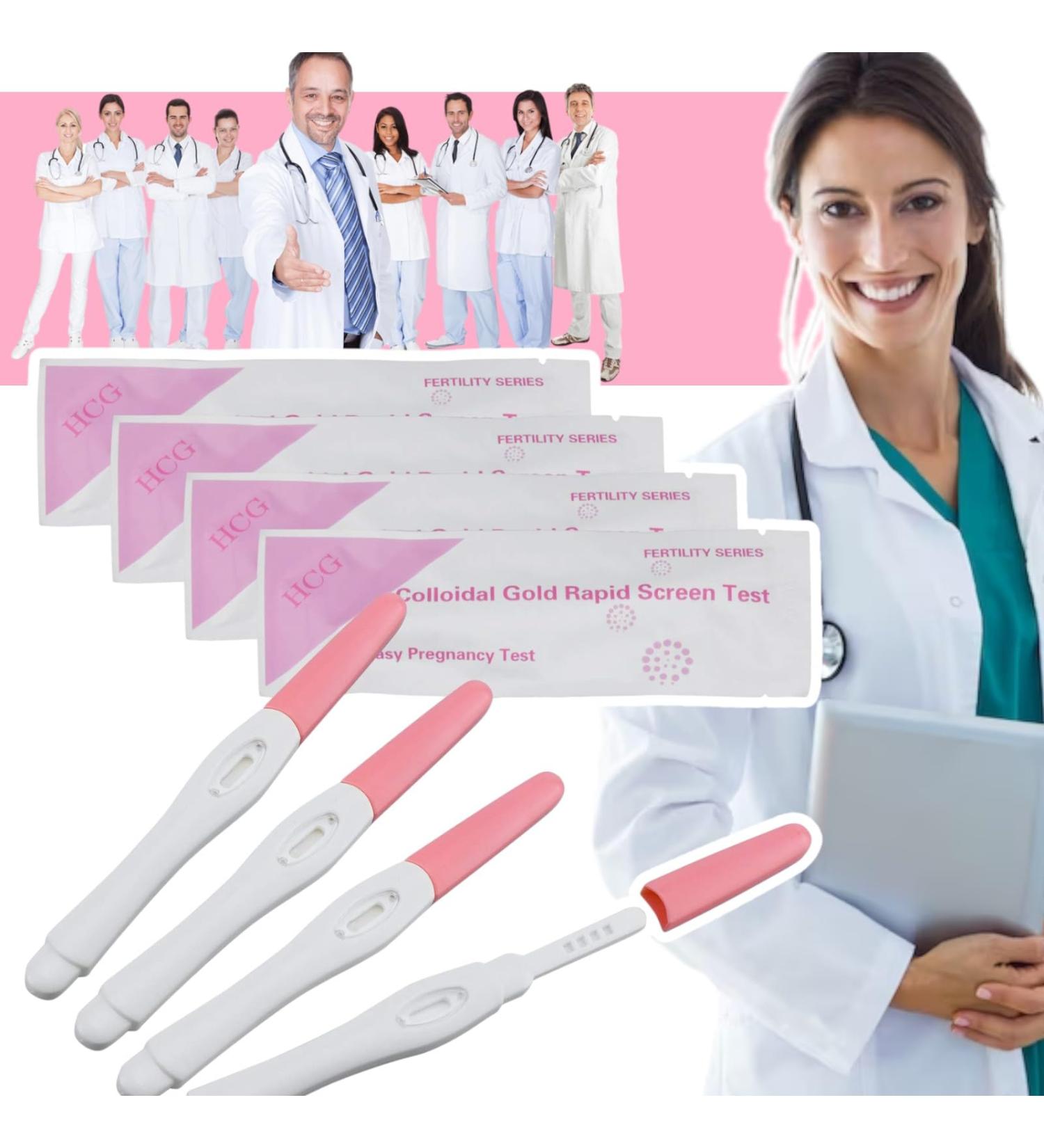 Pregnancy Test Midstream Early Detection | HCG 10mIU Very Sensitive | Hygienic Pregnancy Testing for Baby Planning | Easy-to-Use Long Stick Design | (10) - Buy Online on GoSupps.com