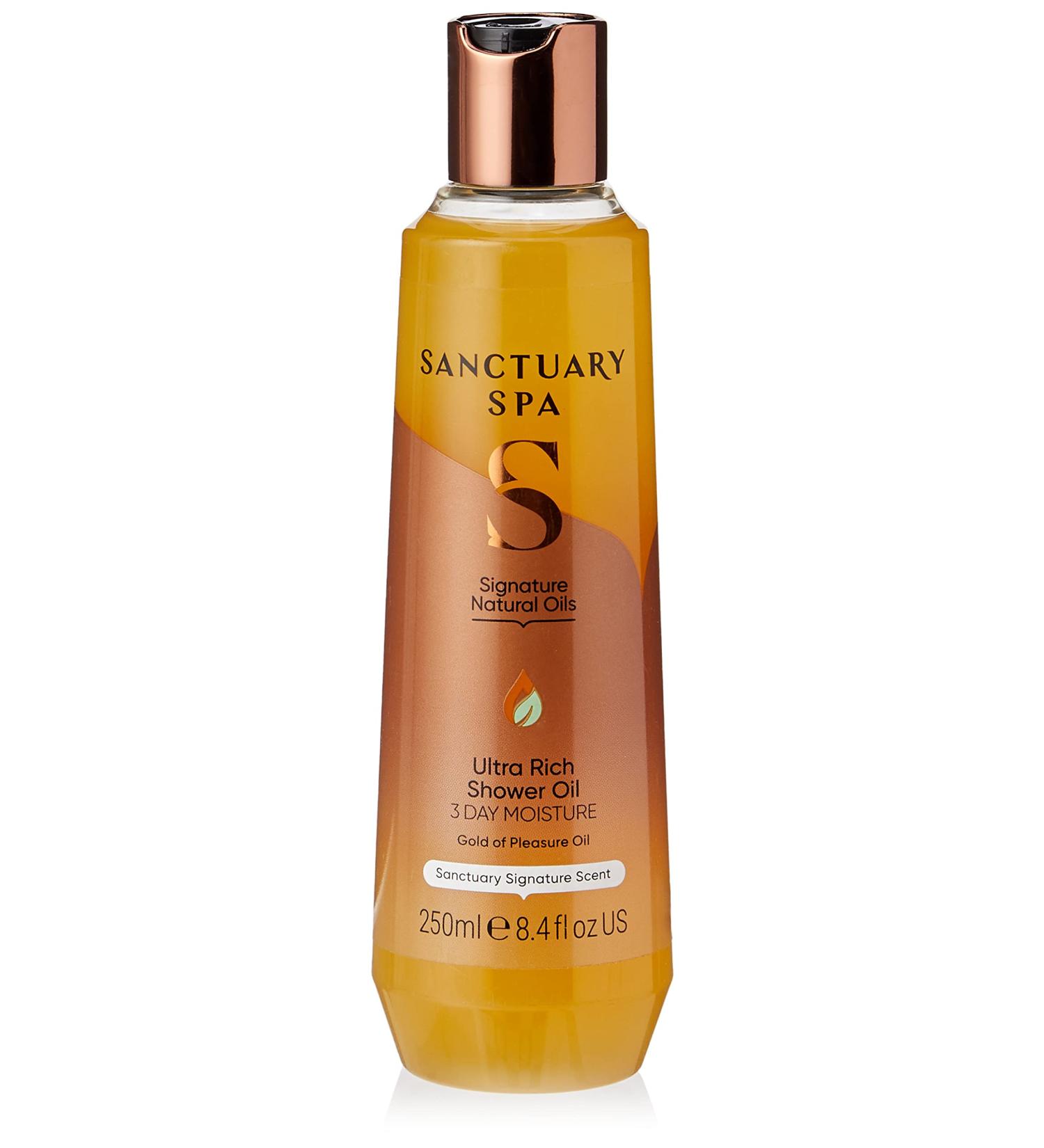 Sanctuary Spa Ultra Rich Shower Oil for Dry Skin | Vegan & Cruelty Free | Orange 250ml - Buy Online on GoSupps.com