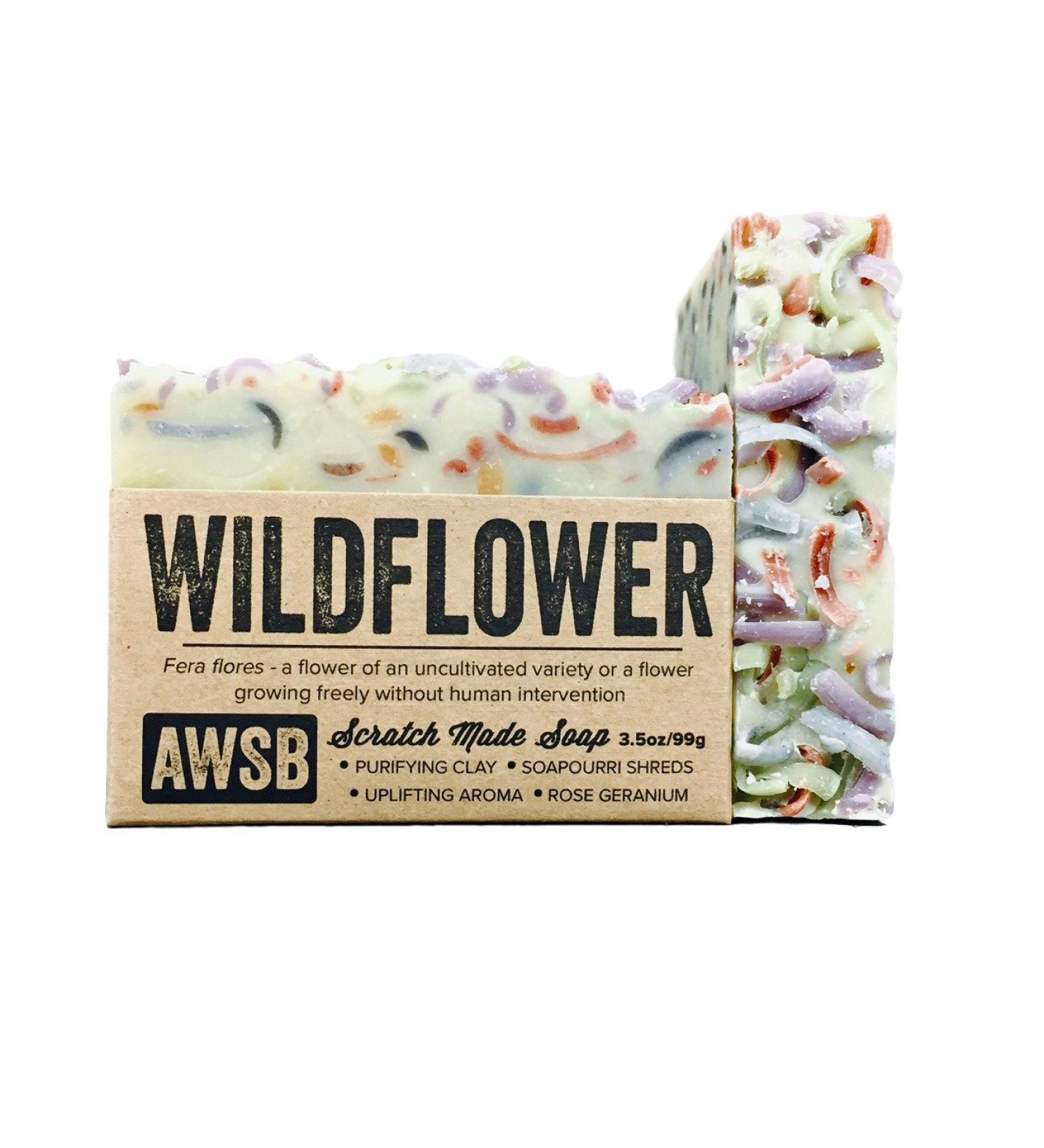 A Wild Soap Bar Bar Soap Wildflower  3.5 OZ