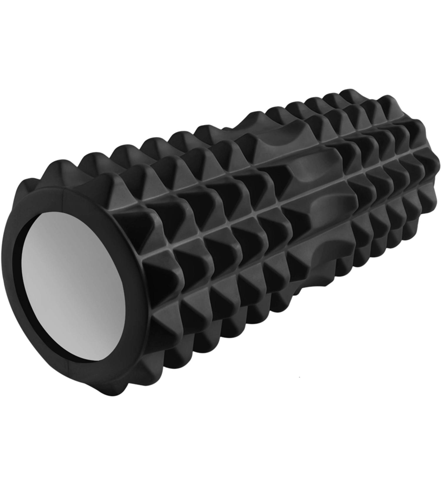 Fascia Roll 12cm | EVA Foam Pilates Yoga Massage | Black 33 cm - Perfect for Recovery - Buy Online on GoSupps.com