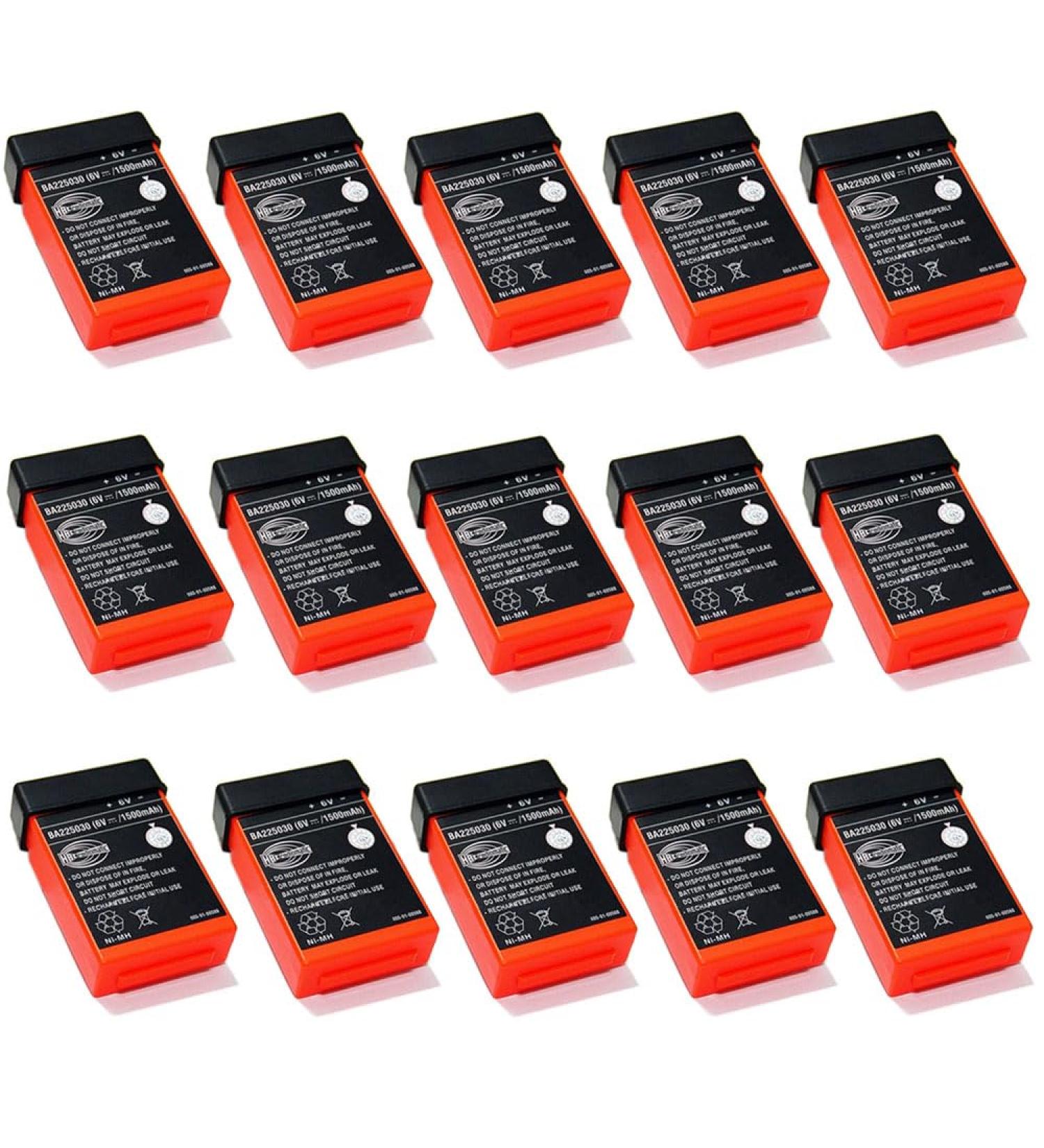15 Pack 6V 1500mAh BA225030 Ni-Mh Rechargeable Batteries for HBC Radiomatic & Crane Remote Control - International Shipping Available - Buy Online on GoSupps.com
