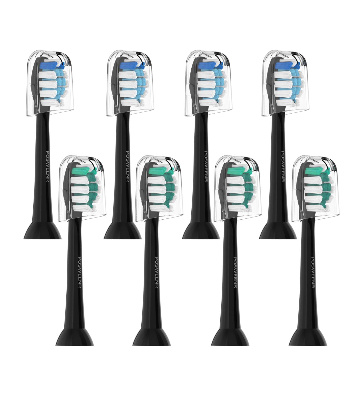 Replacement Toothbrush Heads - Black | Premium Quality & Fast International Shipping - Buy Online on GoSupps.com