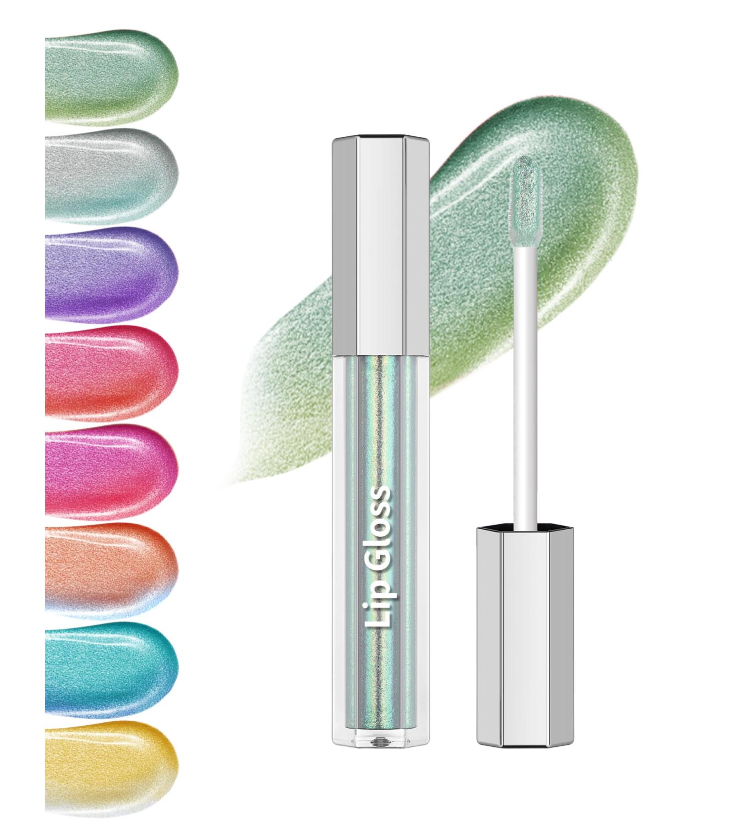  Lestpola Liquid Glitter Lipstick Chameleon Metallic Lip Gloss Durable Water Resistant High-Shine Volume Holographic Notsticky Lipstick Iridescent Makeup For Women Christmas-01# - Buy Online on GoSupps.com
