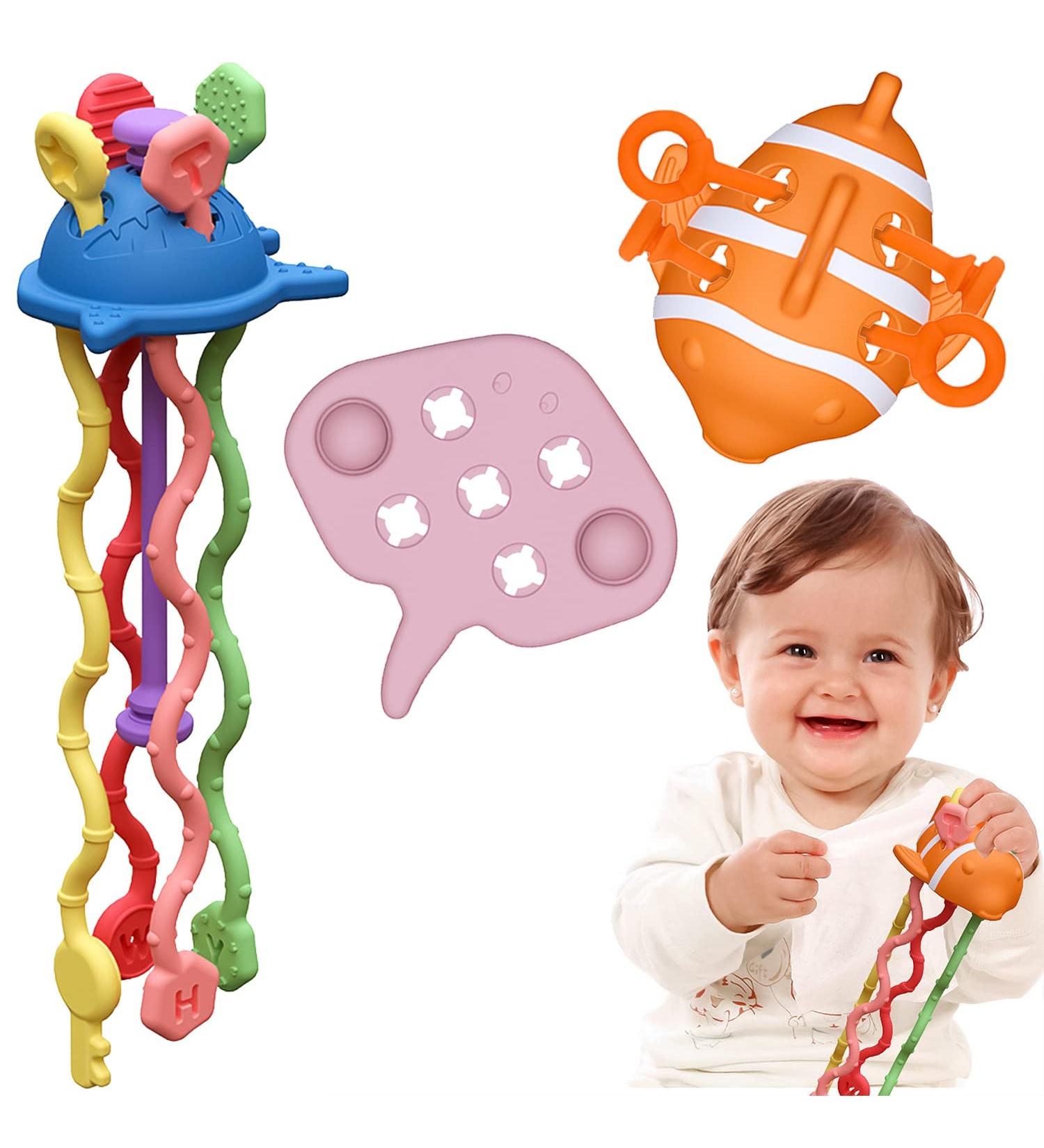 Baby Silicone Teething Ring | BPA-Free Dental Aid & Gripping Toy for 3+ Months | Soothes Gums & Promotes Motor Skills - Buy Online on GoSupps.com