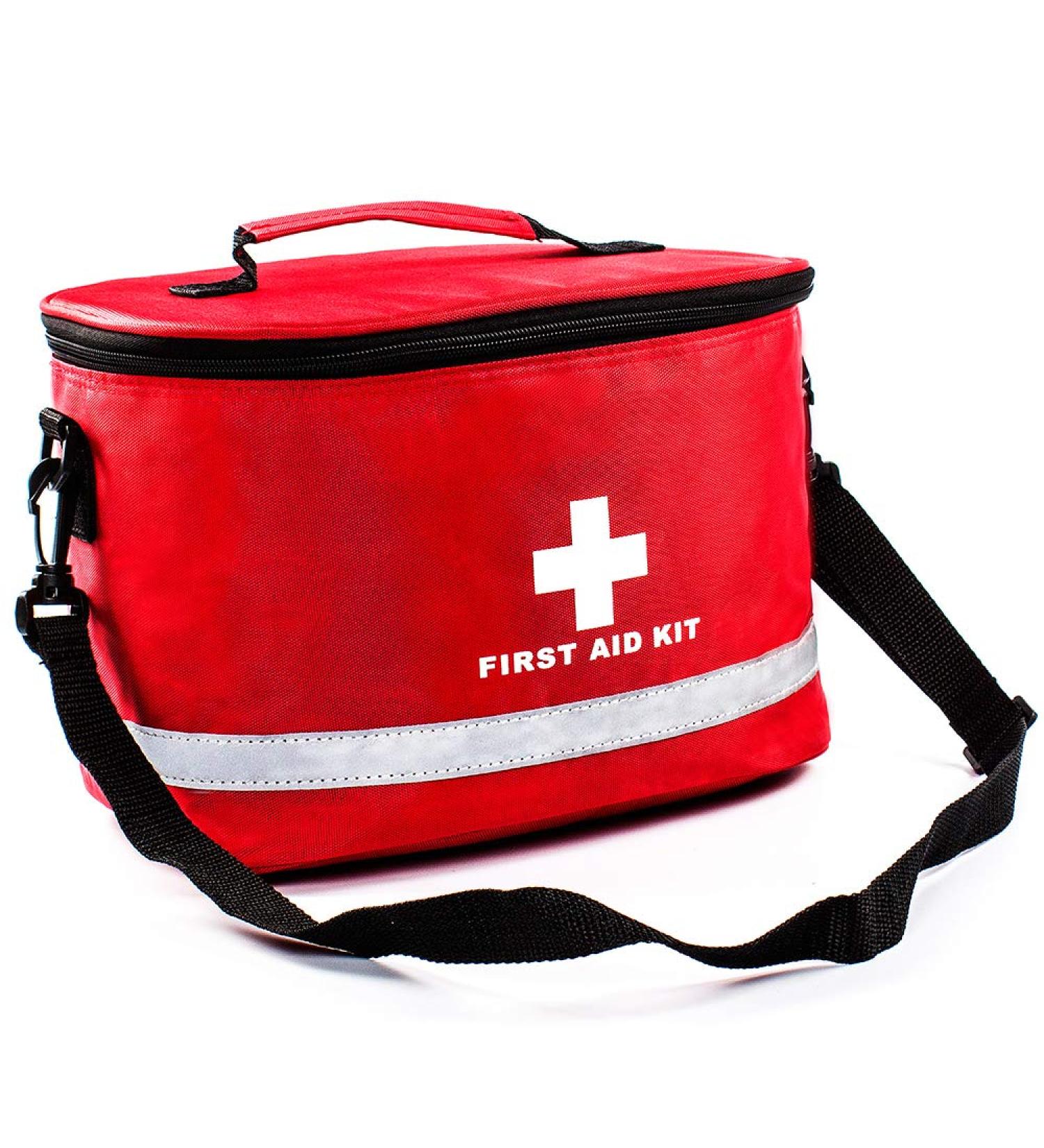 Baoke E02 Compact Portable First Aid Bag with Shoulder Strap for Home, Travel, Camping - Emergency Medical Kit - Buy Online on GoSupps.com