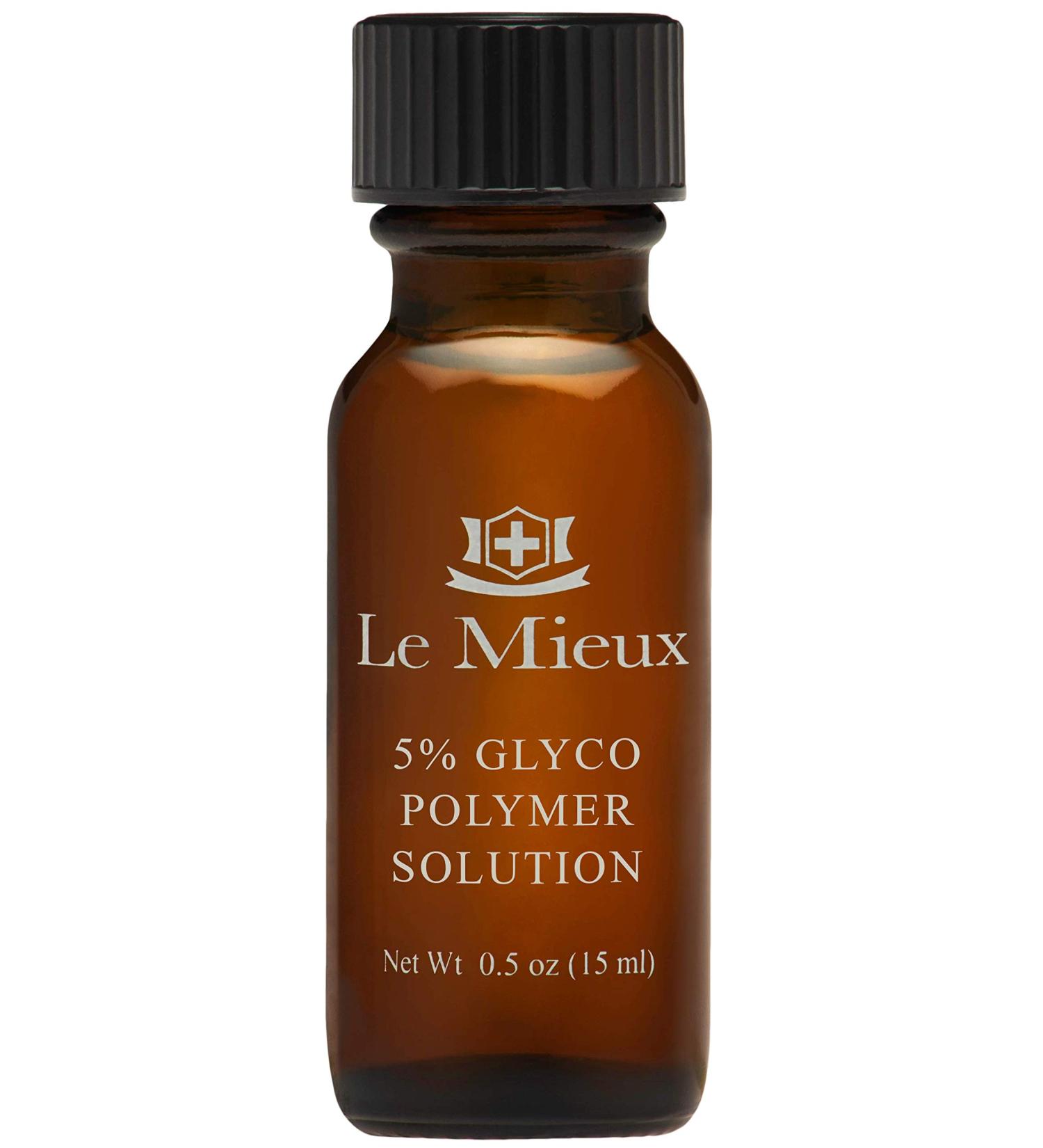 Le Mieux Glyco Polymer Solution - 5% Glycolic & Lactic Acid Micro Peel Serum for Uneven Skin Texture | Exfoliating Peeling Solution (0.5 oz - Buy Online on GoSupps.com
