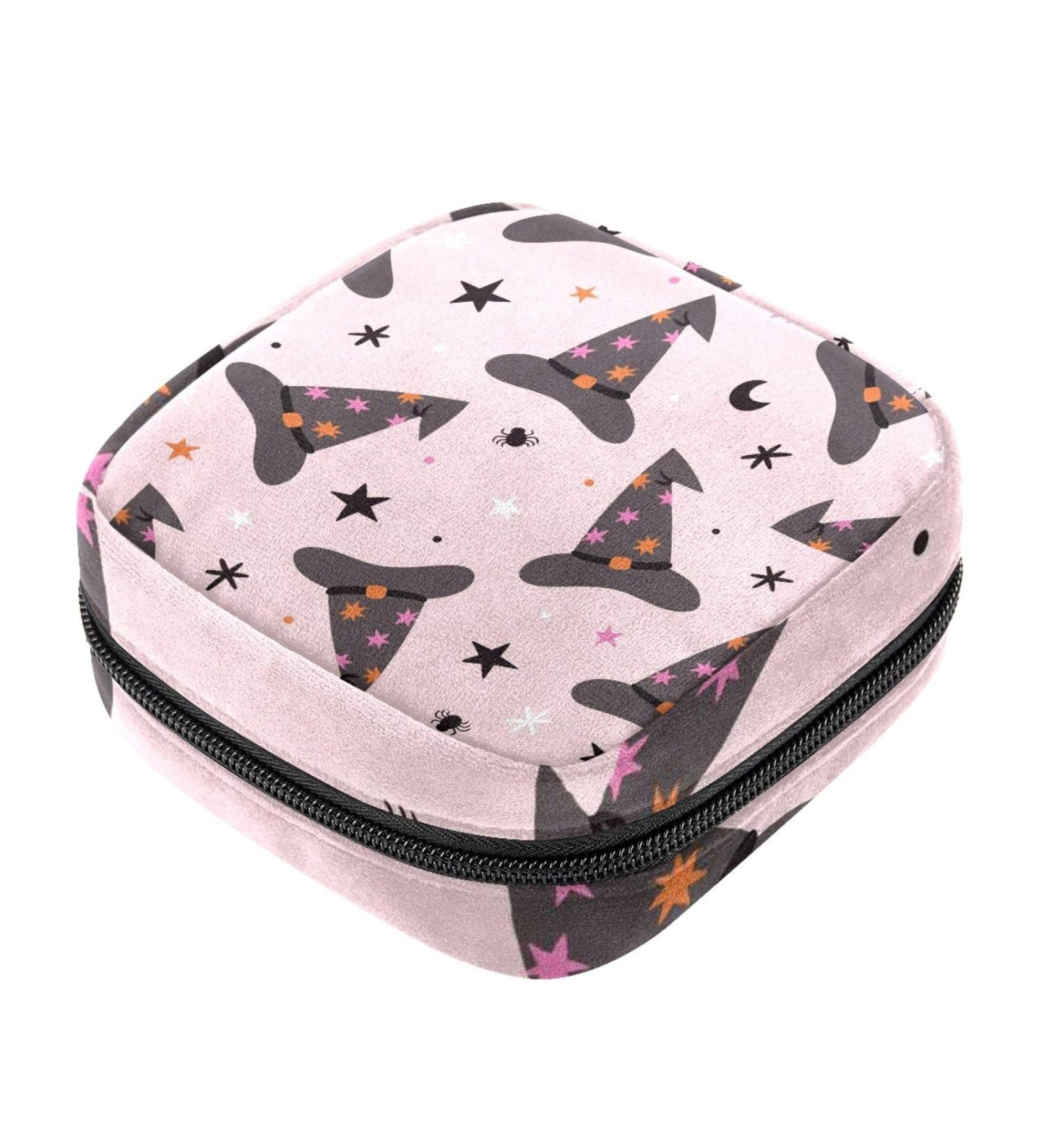 Halloween Pattern Menstrual Cup & Pad Storage Bag - Feminine Menstruation Bags Color 7 - Buy Online on GoSupps.com