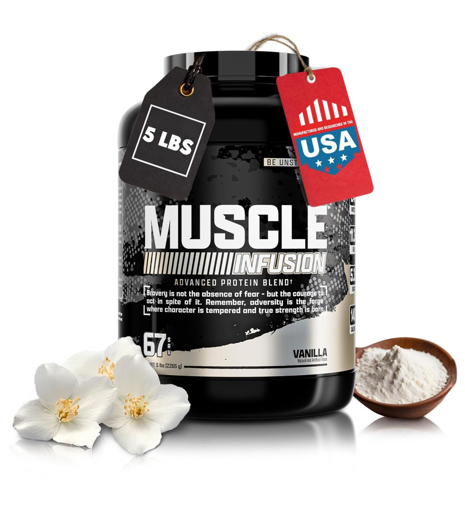 Nutrex Research Vanilla Whey Protein Powder | 5 Ib Tub of Isolate Protein | w/EAA & Hi BCAA for Muscle Gain | Muscle Builder for Men & Women | Sports Nutrition | Delicious Taste and Texture - Buy Online on GoSupps.com