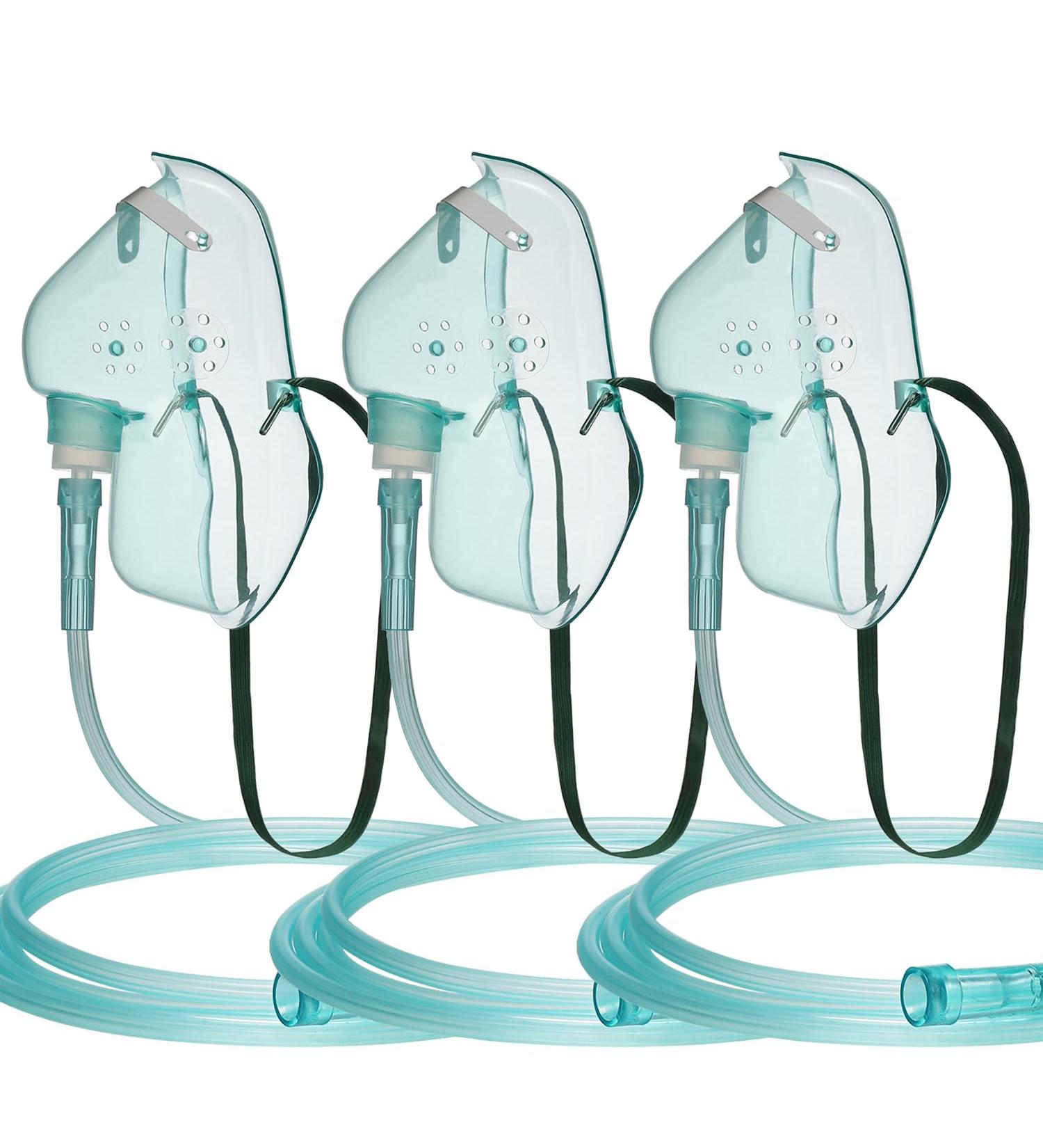 3 Packs Pediatric Elongated Oxygen Mask with Tubing Children Oxygen Mask Replacements with 210CM Long Tube Small Size Kid Mask Accessories for Home Use Compressor Oxygen Machines - Buy Online on GoSupps.com